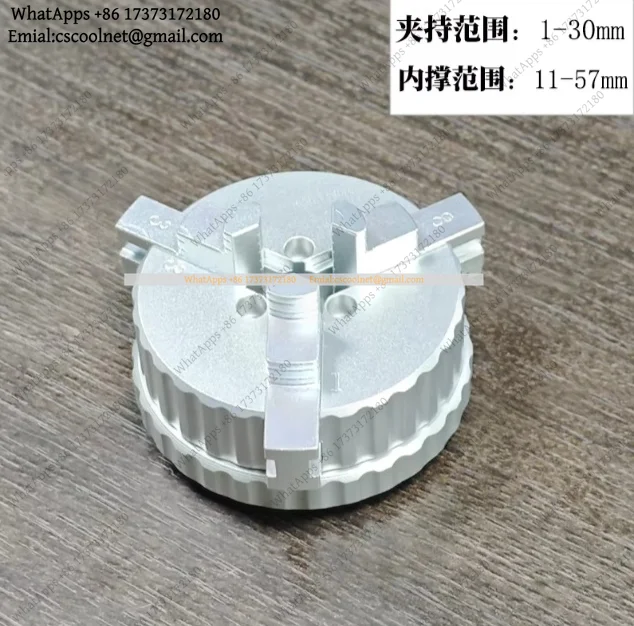 JS03 High-Precision Mini 3-Jaw Chuck – Aluminum Alloy Body, Self-Centering Lathe Clamp for CNC & Milling Machine