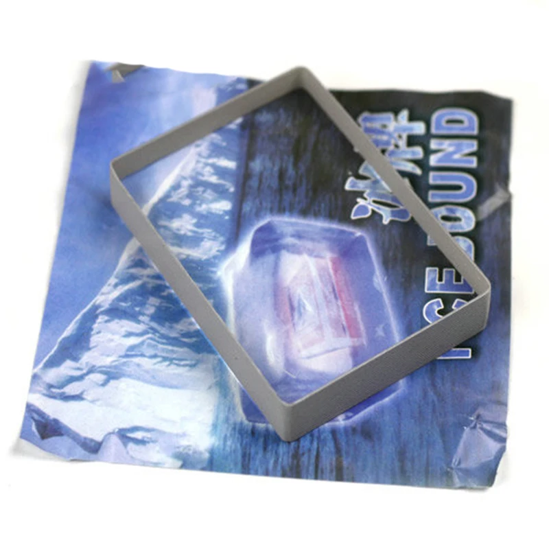 Omni Deck Glass Card Deck Ice Bound Magic Tricks Close Up Card Illusion Accessories Gimmick Sign Card To Clear Block Magic