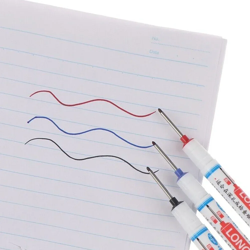 1PC Multi-Purpose 20 millimetri Foro Profondo Pennino Lungo Testa Marker Per Il Metallo Perforazione Penna Impermeabile Bagno Lavorazione Del Legno