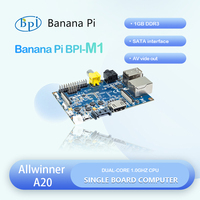 Banana Pi BPI-M1 Allwinner A20 Dual-core 1GB Ram Memory DDR3 SATA 2.0 HDMI AV Vide Out SoC Open Source Hardware