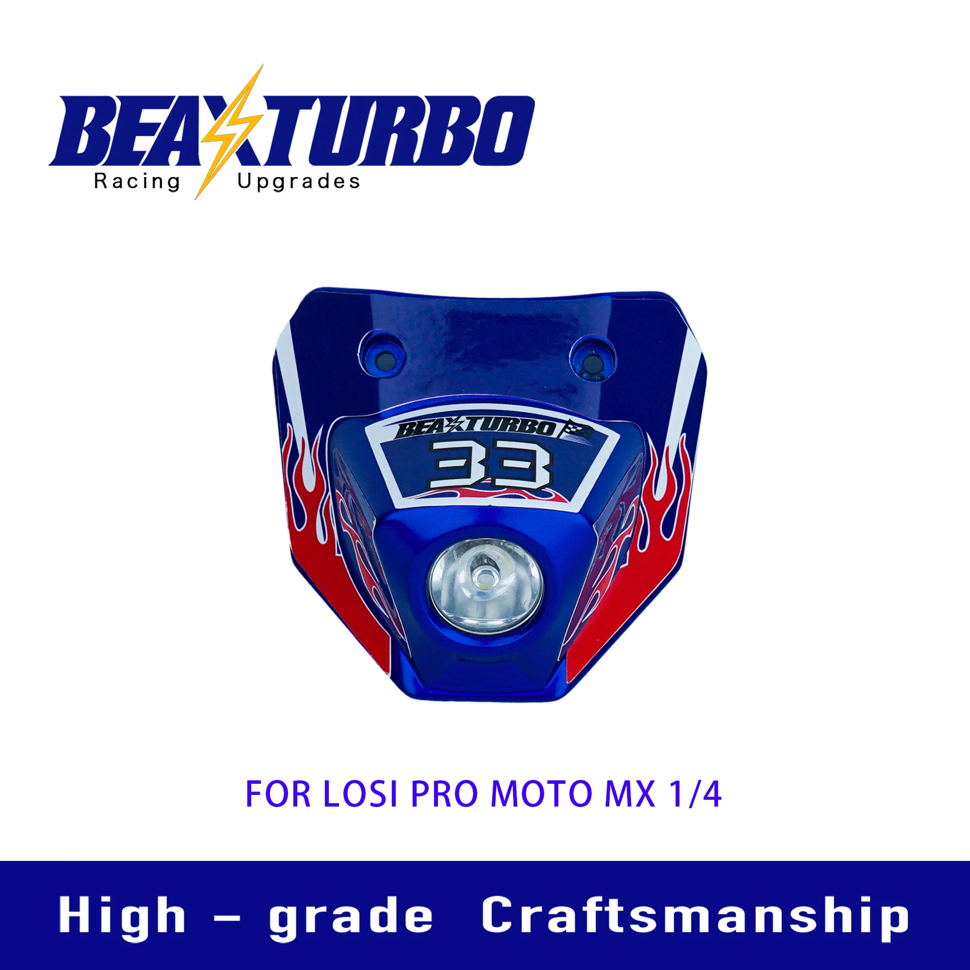 BEAXTURBO Racing Upgrades parts High brightness headlights enduro light kit for losi promoto mx 1/4