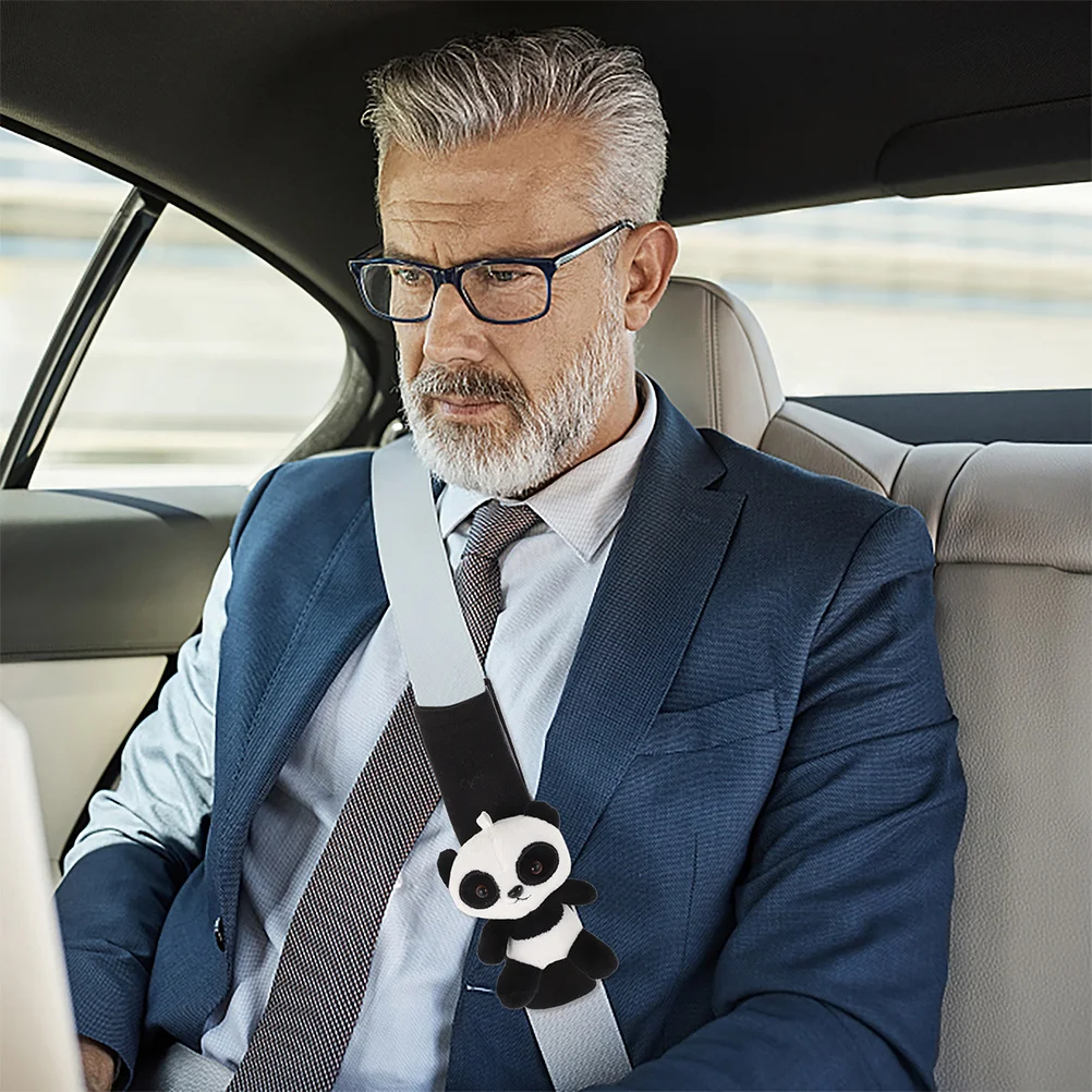 

Cute Panda Shoulder Pad Soft Comfortable Anti-Slip Design for Backpacks Suitcases Adults Universal Fit