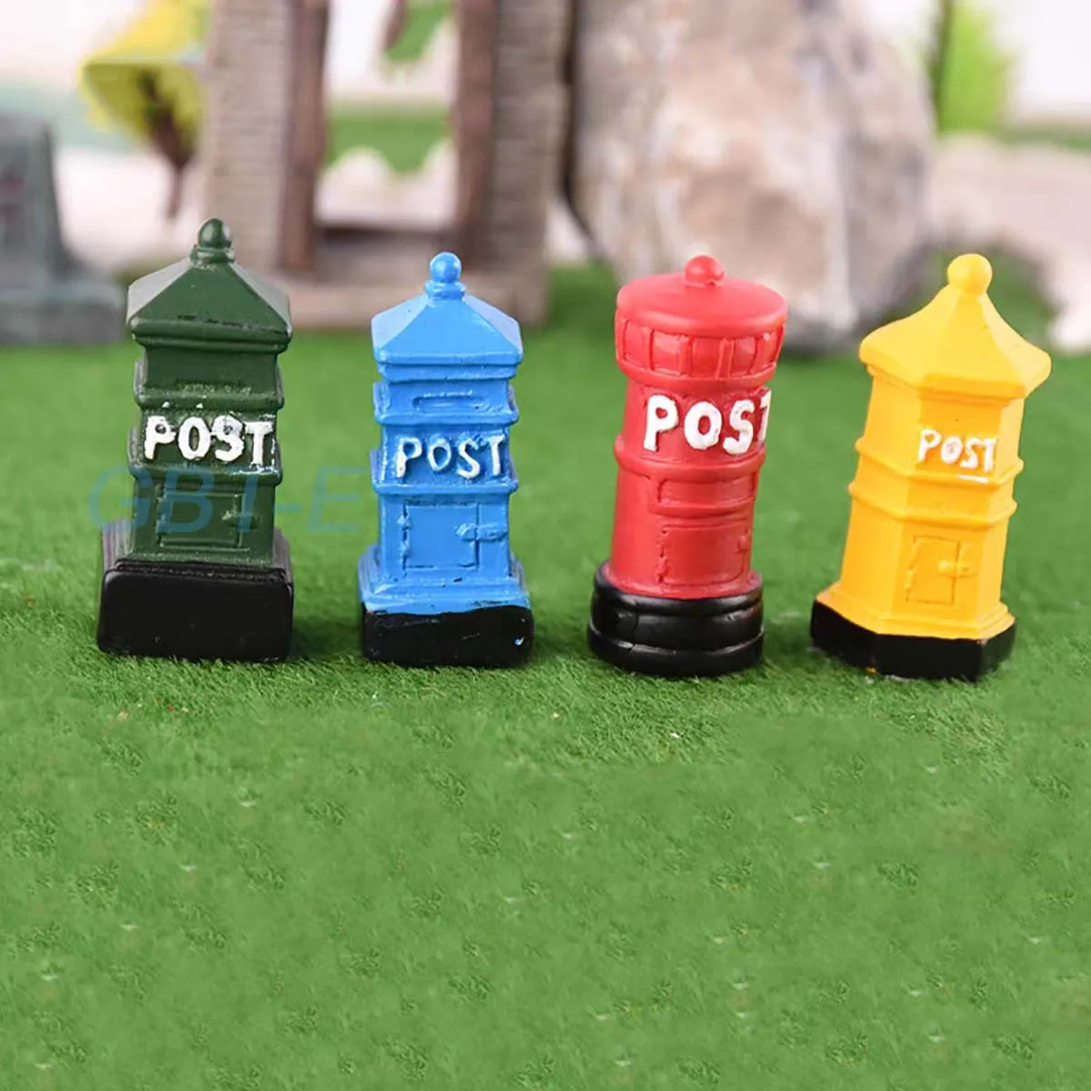 1Pcs Vintage Postbox Mail Box Miniature Fairy Garden Home Houses Decoration Mini Craft Micro Landscaping Decor DIY Accessories