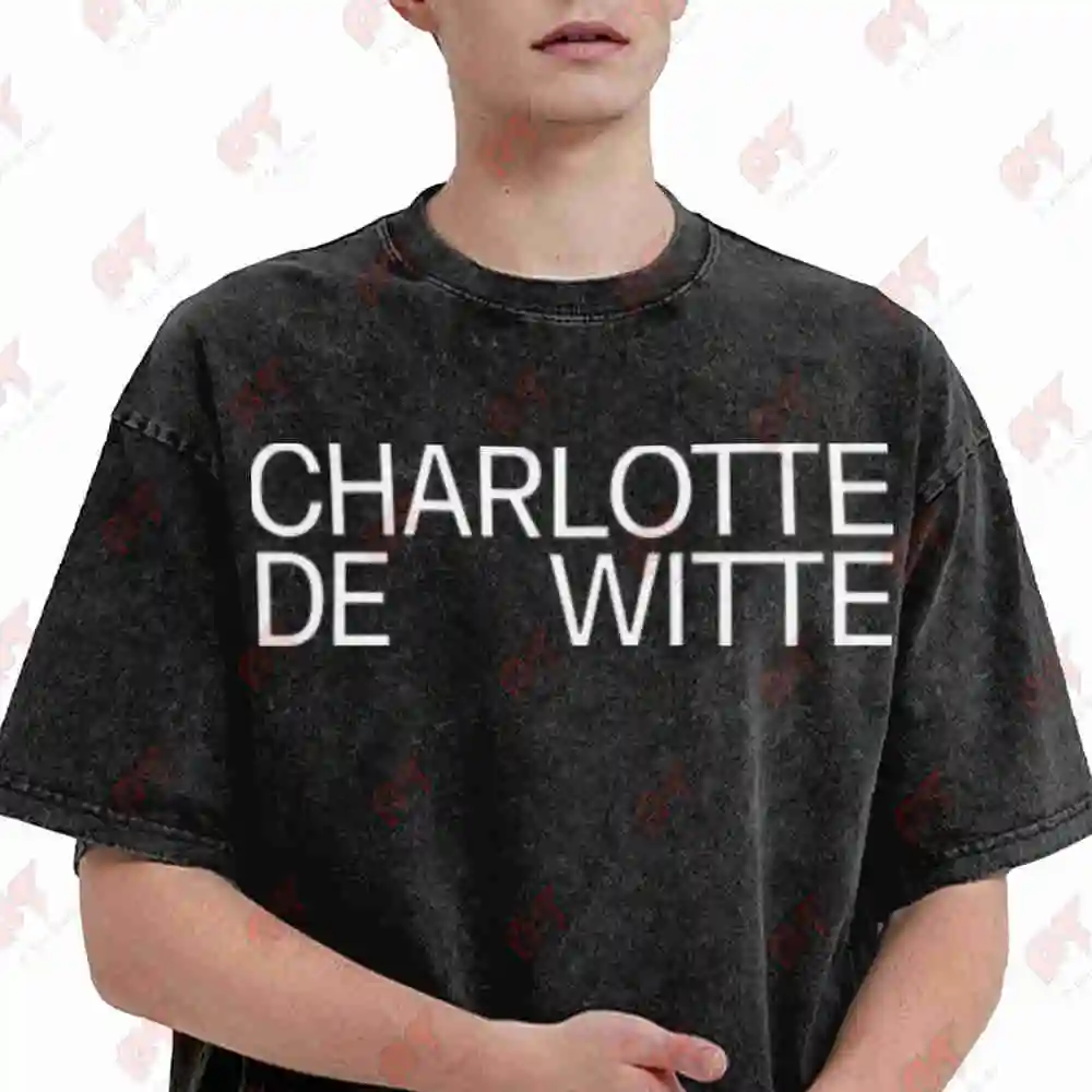 Charlotte De Witte Classic Vintage Washed Tee Pure Cotton T-Shirt