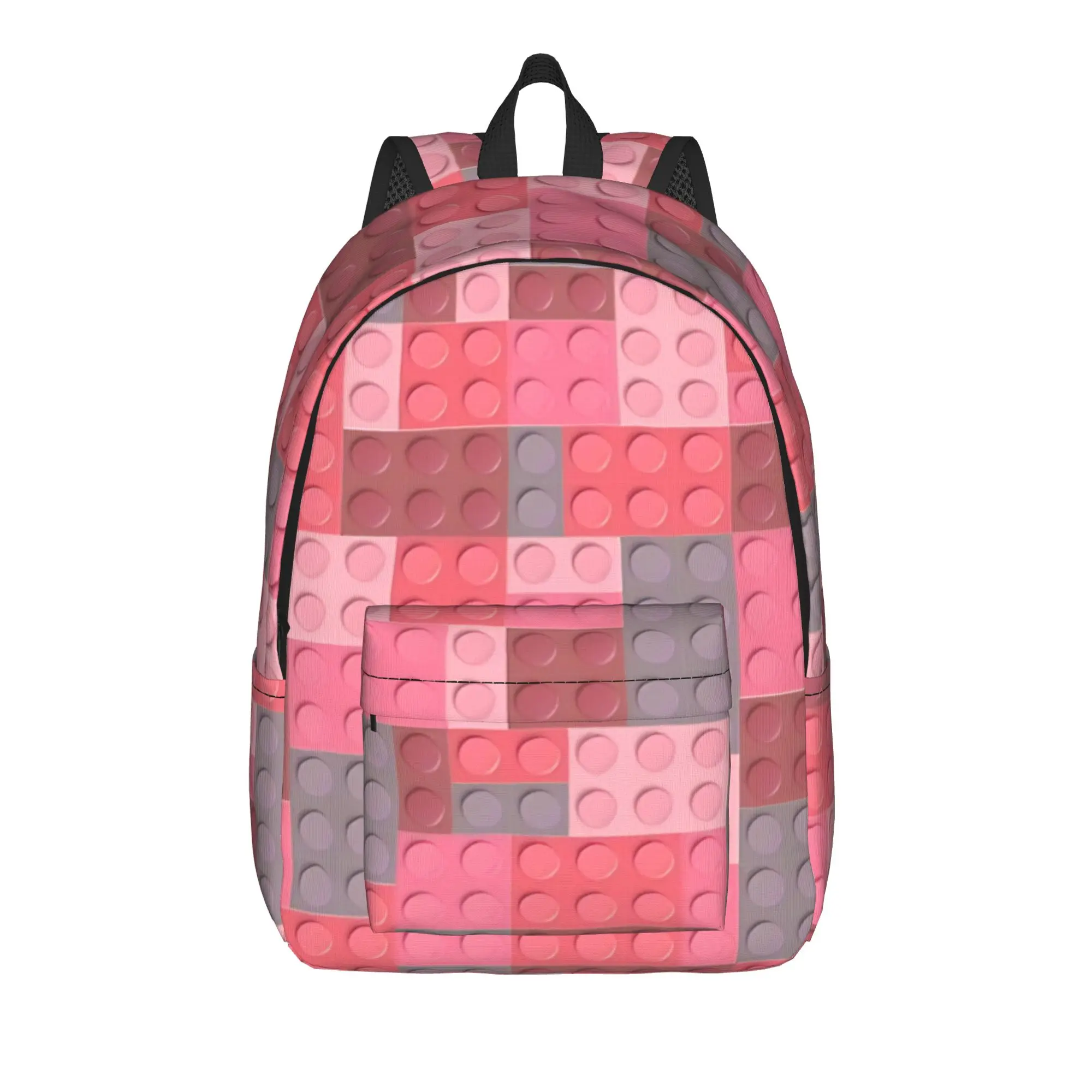 Colorful Building Blocks Toys Backpack  College Backpacks Boy Cute School Bags Custom Large Rucksack