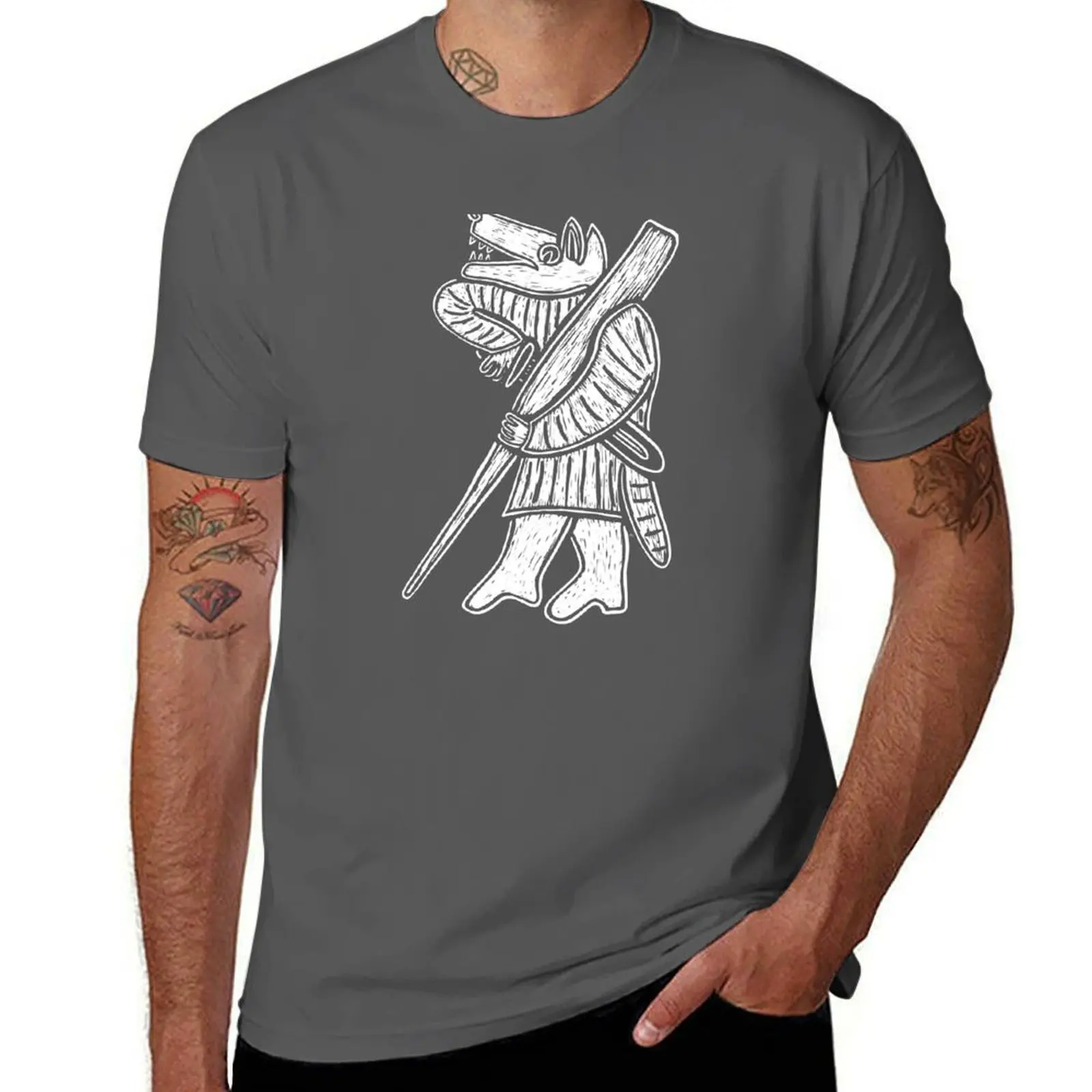 

Norse Ulfhednar Berserker Torslunda the from Plates T-Shirt Holiday Casual Short Sleeve Top