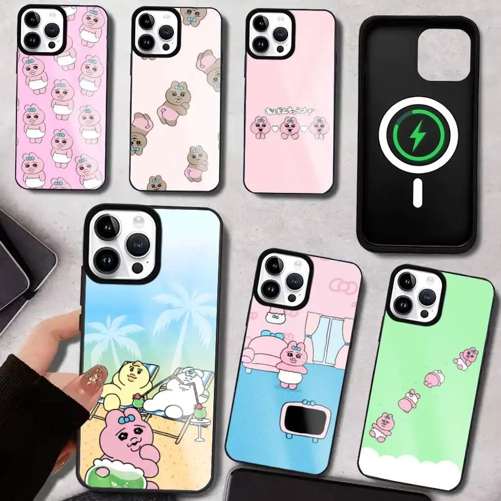 

Cartoon O-Opanchu Usagi Phone Case For iPhone17,16,15,14,13,12,11 Plus,Pro Max Magnetic For Magsafe Wireless Charging