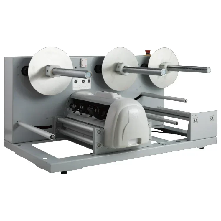 High speed digital continuous roll to roll label printer cutter die cutting machine with slitter