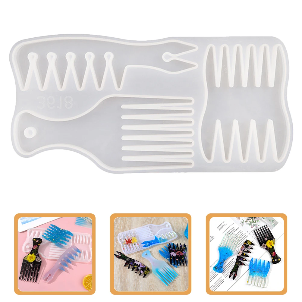 

Silicone Comb DIY Casting Molds for Comb Making Molds Epoxy Resin Accessories Flexible Easy Demold Gift