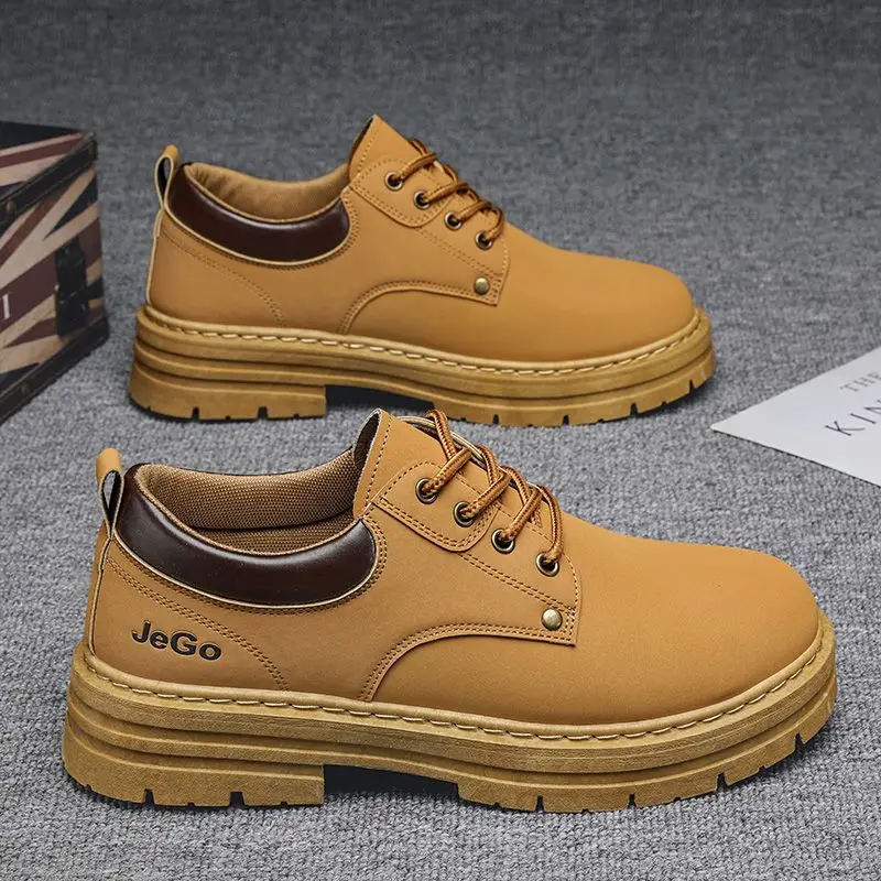 

Men's Work Boots Winter Sports Climbing Anti-slip Wear-resistant Labor Protection Shoes New 2026 Construction Site Boots