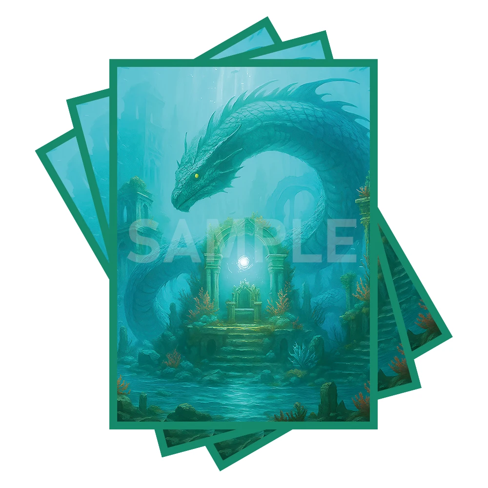protetores-de-cartas-mtg-100-unidades-com-acabamento-fosco-antiderrapantes-e-facil-de-embaralhar-26-x-36-pol-compativeis-com-tcg-ocg-ccg-ptcg-sea-snake