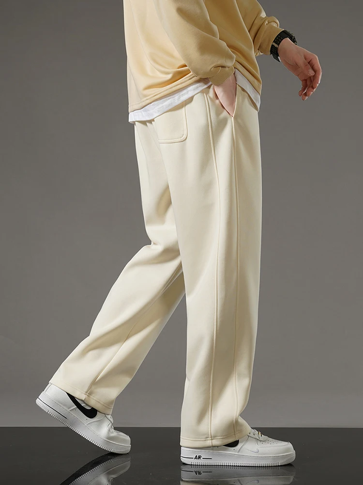 Spring Autumn Men Sweatpants Korean Fashion Sportswear Drawstring Wide Leg Straight Track Pants Cotton Casual Loose Trousers - AliExpress 200000343 Spring Autumn Men Sweatpants Korean Fashion Sportswear Drawstring Wide Leg Straight Track Pants Cotton Casual Loose Trousers - AliExpress 200000343