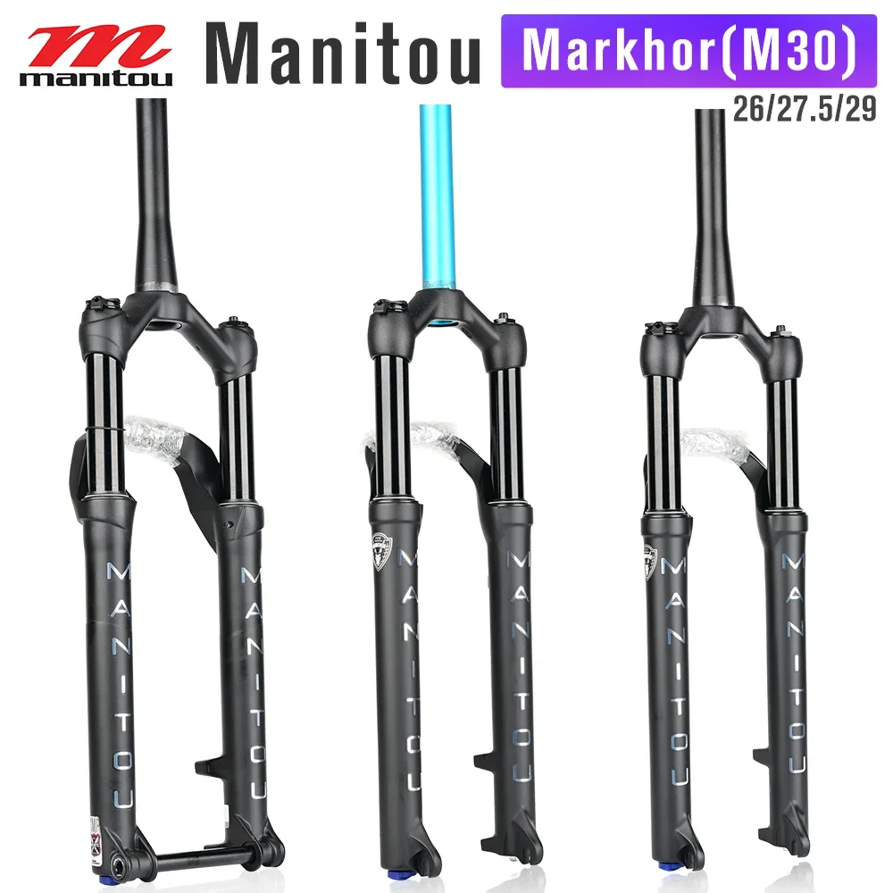 Manitou MARKHOR Bicycle Fork 26 27.5inch 29er MTB Bike Fork Mountain Bicycle suspension Oil and Gas Forks remote lock