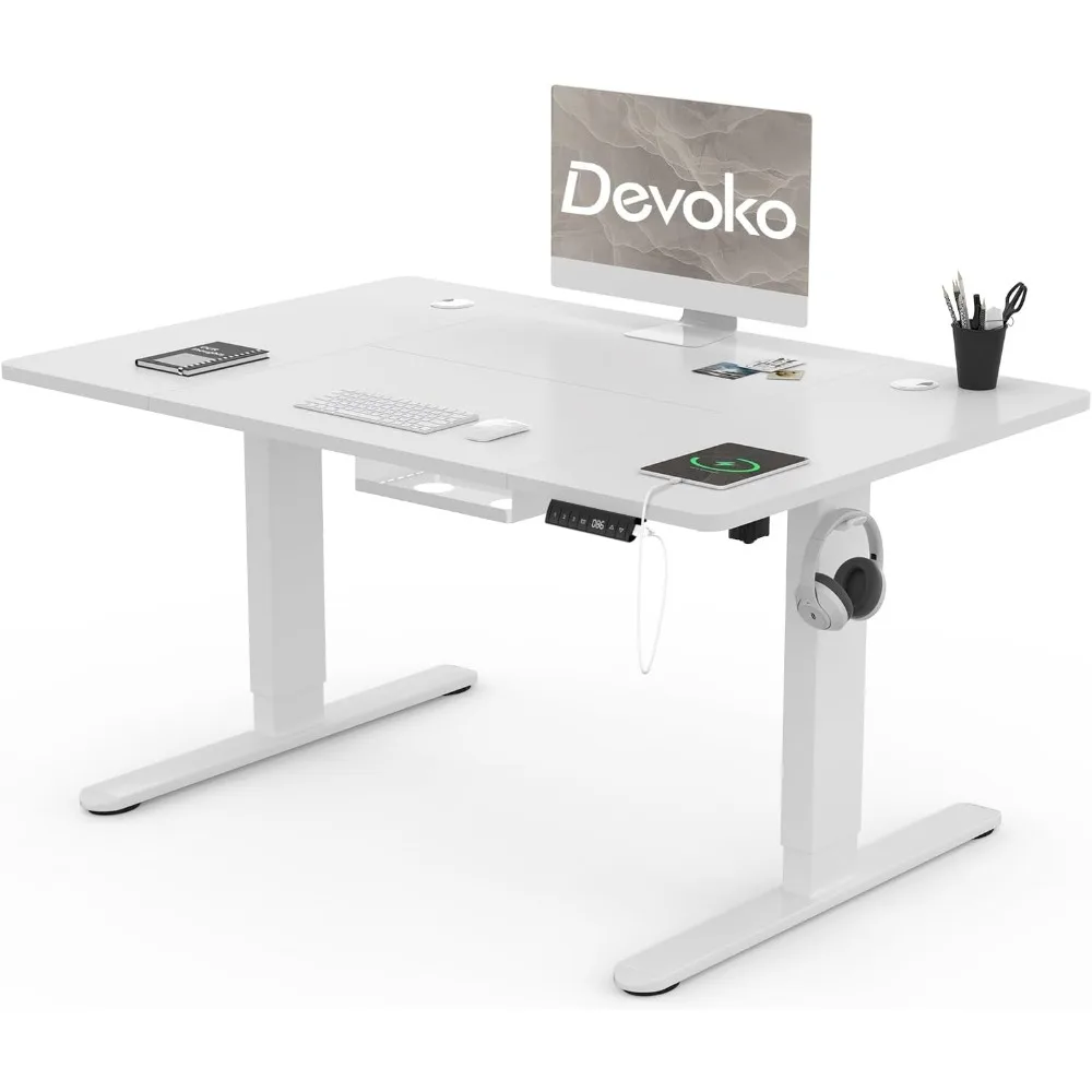 Devoko 120x80cm Escritorio Elevable Eléctrico De Carga Tipo A, Escritorio