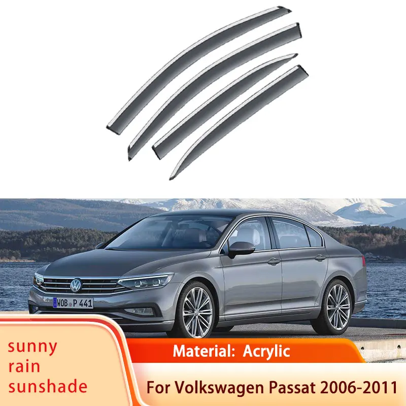 

for Volkswagen VW Passat Variant B6 2006~2011 Car Window Visor Awnings Sun Rain Deflector Shelters Shades Guard Accessories 2010