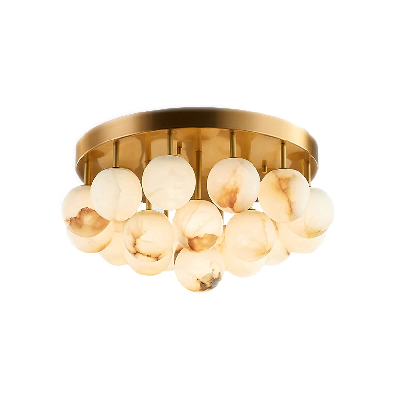 G9 Led colección De burbujas De mármol clásico oro negro Lustre Lamparas De Techo luces De Techo lámpara De Techo para sala De estar