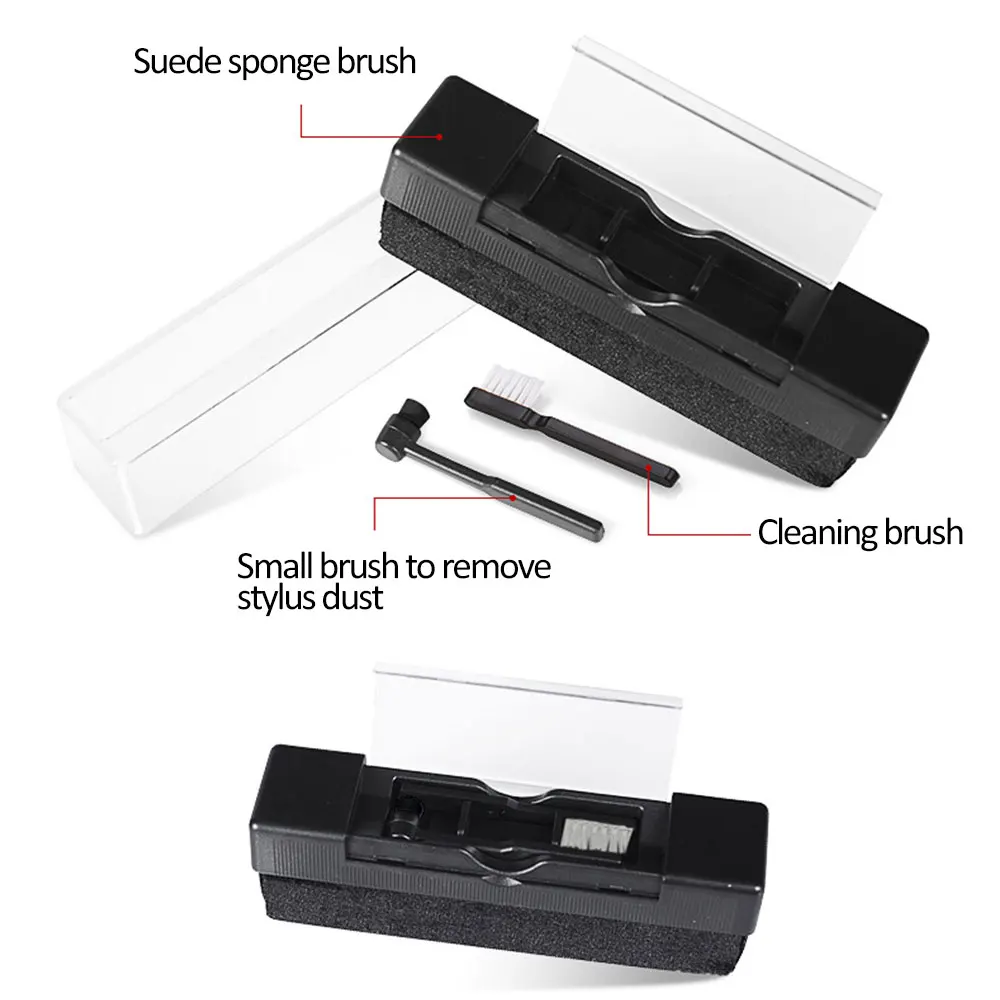 3 in 1 Anti-Static Phonograph Turntable Vinyl Record Cleaning Kit Dust Remover Brush For Records Maintenance