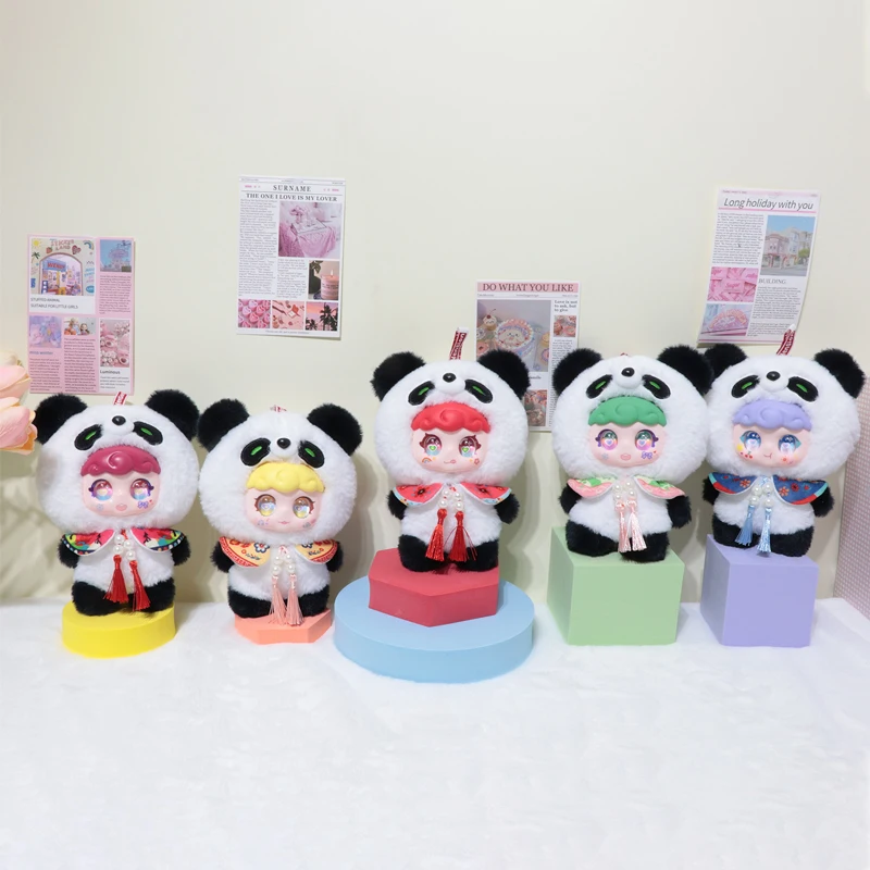 

Panda's Spring Stroll Series Plush Vinyl Blind Box Chinese Style Kawaii Doll Creative Surprise Holiday Gift Toy & Hobbies