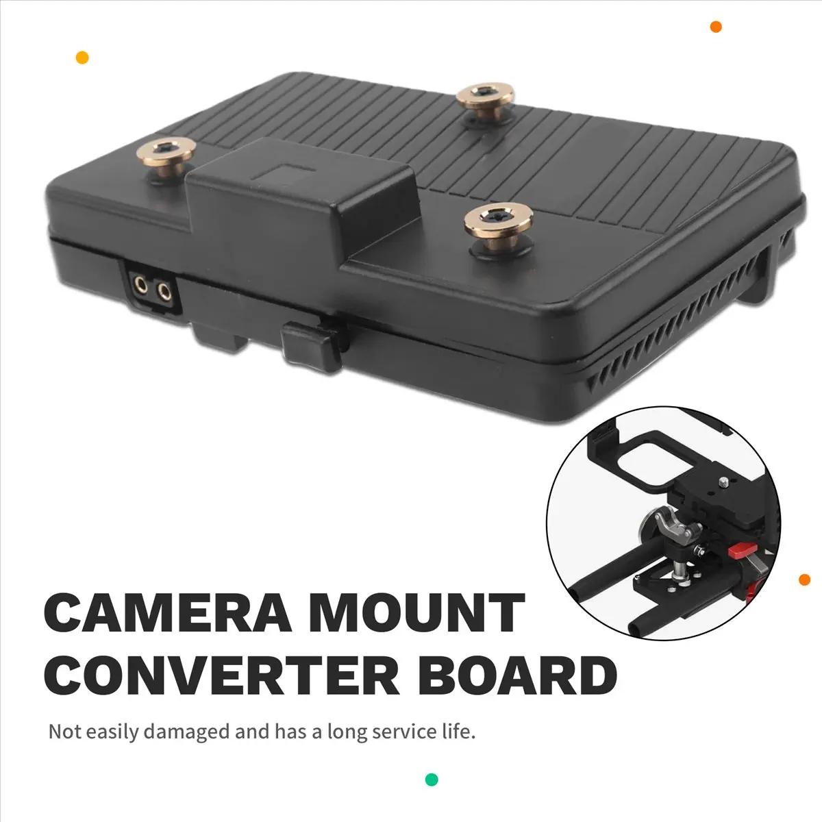 SCLS Converter Plate for V-Lock V-Mount Battery to Gold Mount Adapter Plate for DSLR Camera