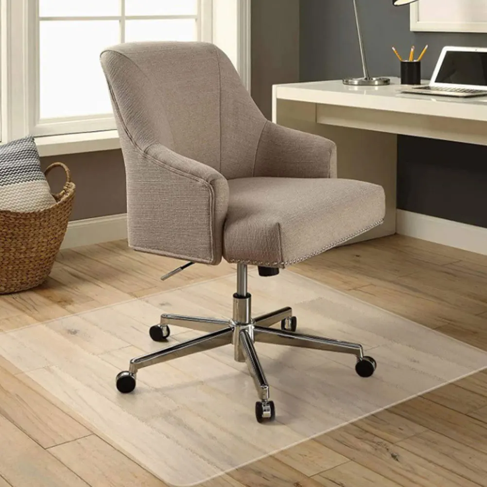 

Clear For Hardwood Floors Under Chair Pvc Non-Slip Protector Office Home Use Chair Floor Mat For Carpet Wooden Floors