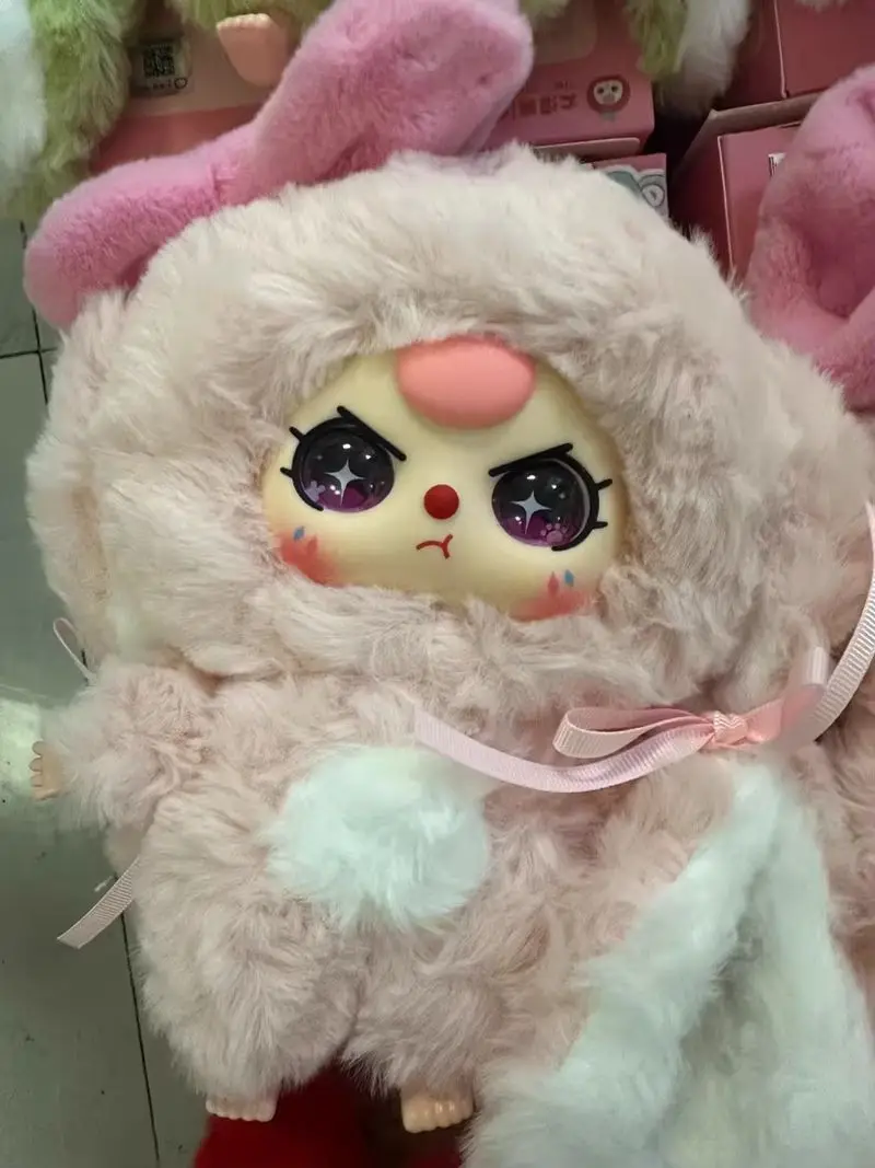 Genuíno 2025 em estoque caixa cega brinquedo bebê três segunda geração macaron pequeno coelho v2 bonito pingente ornamentos brinquedos presentes da menina