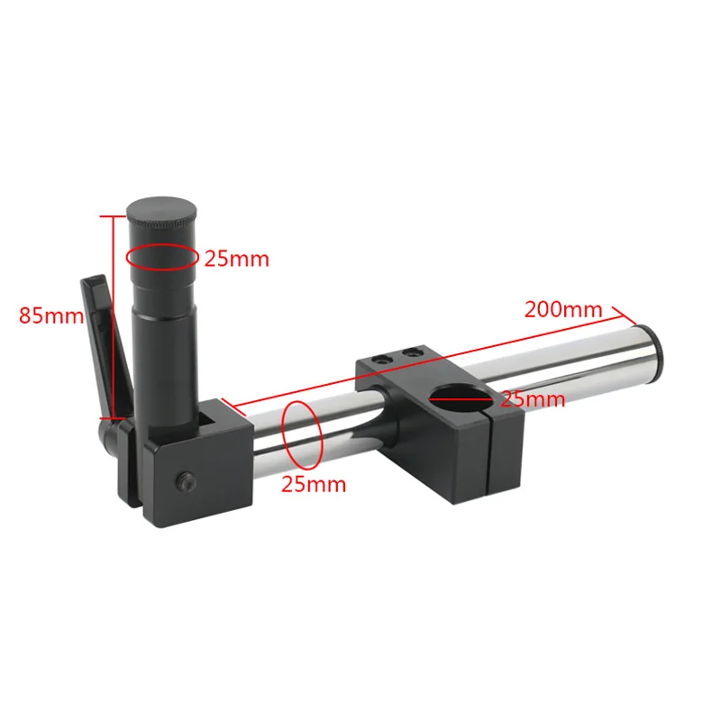 Dia Diameter 25mm Multi-axis Adjustable Metal Arm Adjustable Metal Arm Support For Industry Stereo Zoom Microscope Camera