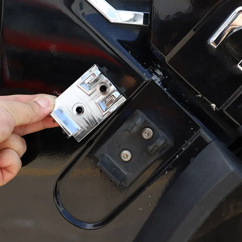 ل 2003-2009 هامر H2 الأحمر سبائك الألومنيوم تصفيف السيارة غطاء السيارة الجانب المفصلي مشبك قاعدة الأجزاء الخارجية للسيارة (أجزاء بديلة) #3