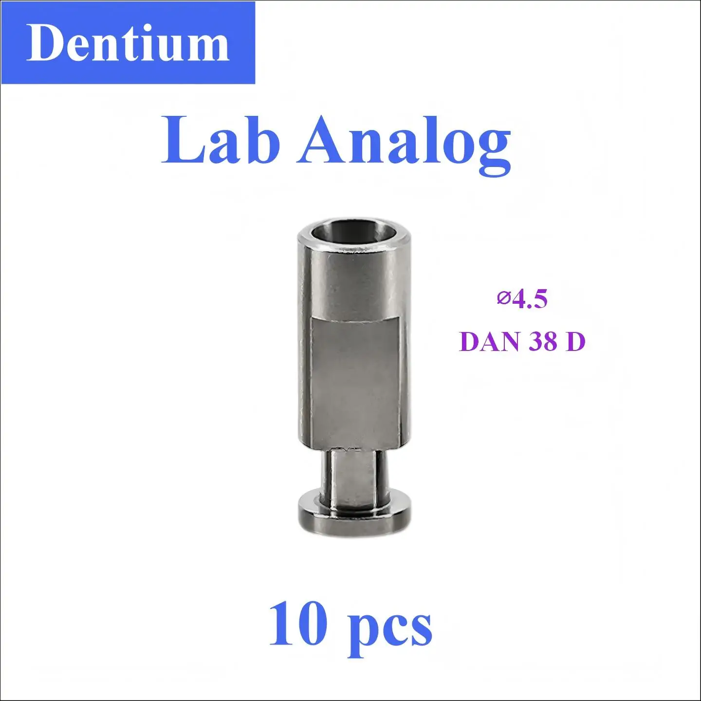 10Pcs Dental Lab Analogs Compatible With Dentium Fixtures 4.5mm Precision Working Model Replica Laboratory Hardware Tools Supply