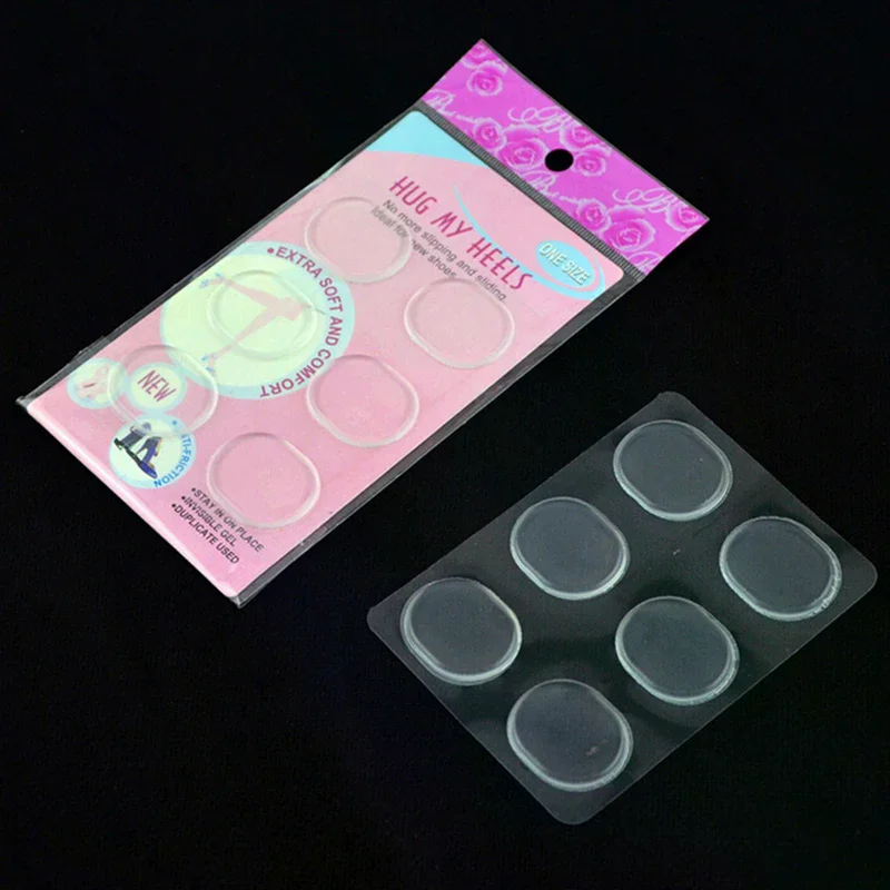 /YOV/Heel Grips Liner New 6x Silicone Gel Shoe Insole Inserts Pad Cushion Foot Care