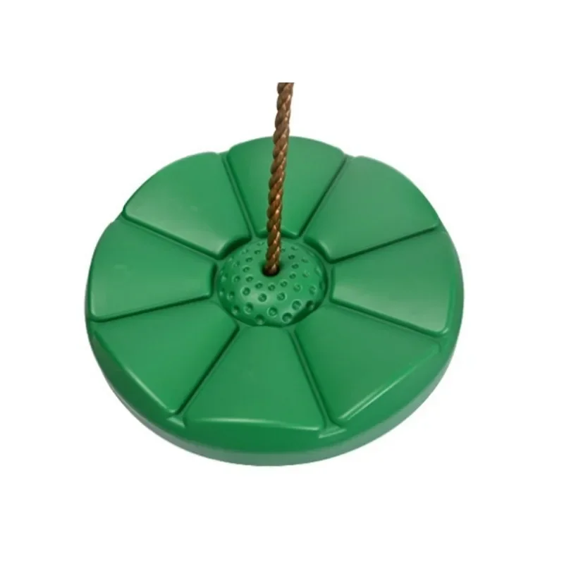 Columpio para toda la edad, estilo de disco de girasol y pétalo, columpio colgante para deportes de interior/exterior, juguete para chico y adulto, ocio, mecedora, juego activo divertido