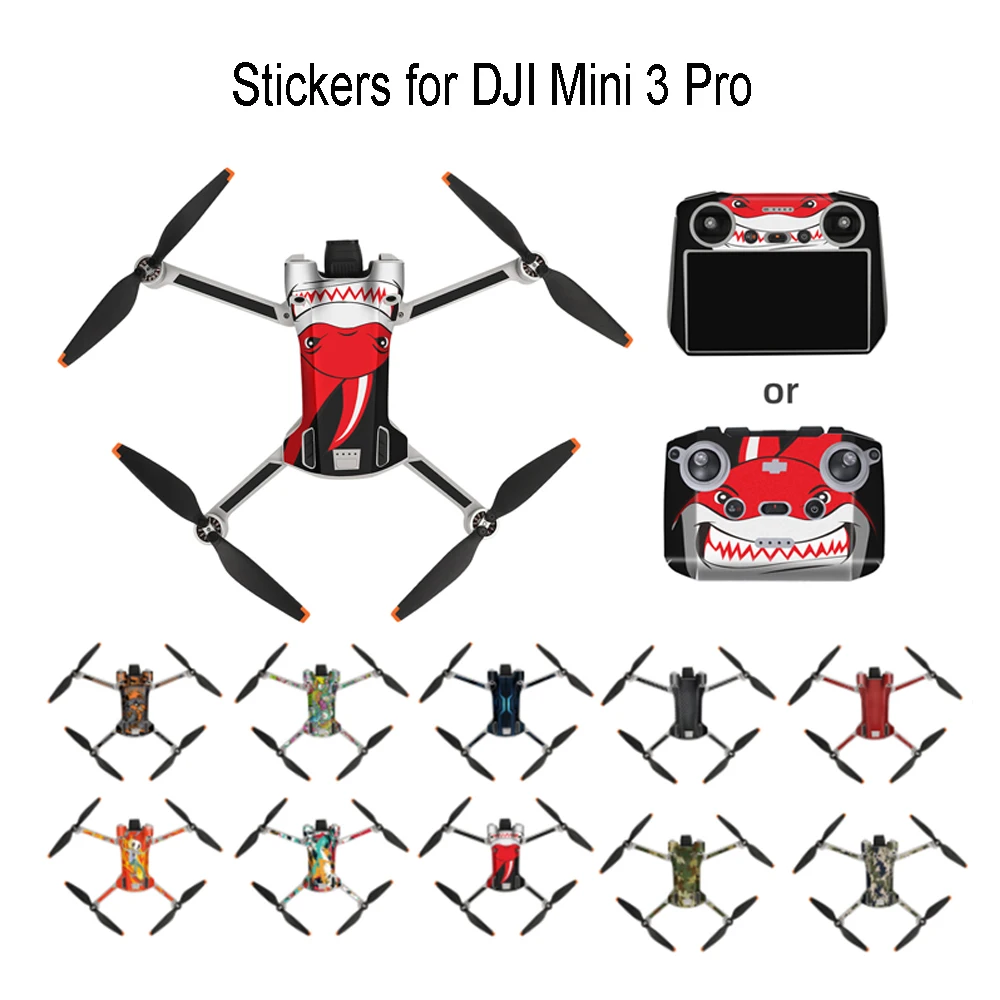 

Mini 3 Pro Sticker Drone Protective Film Waterproof Aircraft & Remote Decals Full Cover Skin for DJI Mini 3 Pro Accessories