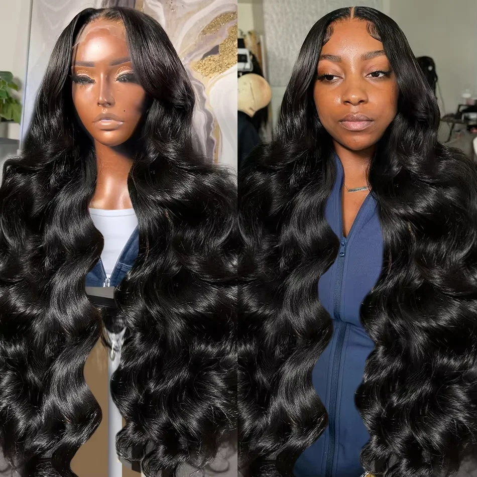 40 50 Inch Body Wave 13x4 HD Transparent Lace Front Wigs Human Hair Wig Brazilian 200 Density Body Wave Lace Frontal Wig