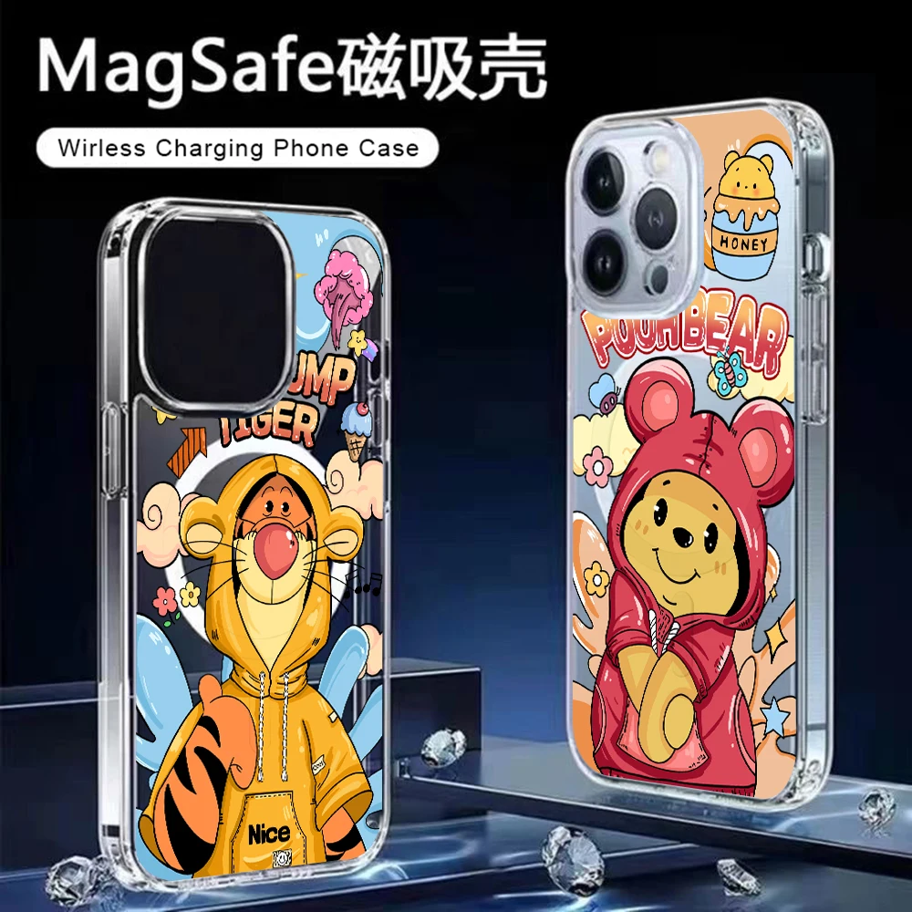 Tigger Winnie Poohs Bear For Magesafe Magnetic Phone Case for Samsung Galaxy A57 A56 A55 A54 A37 A26 A17 A16 A07 A06 4G 5G Cover