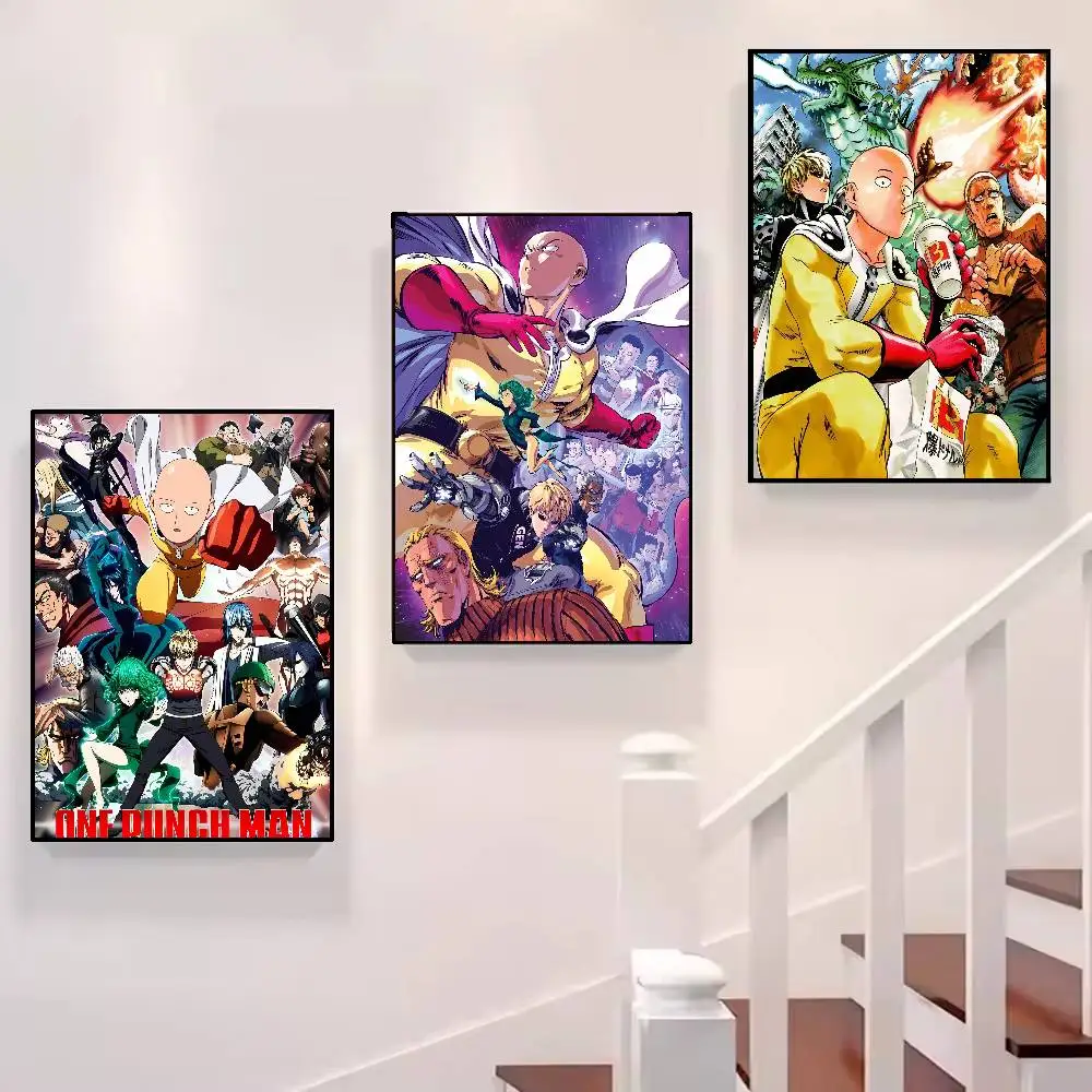 Anime O-One-Punch M-Man HD Poster Poster Painting Wall Art Mural For Living Room Home Decor And Gifts