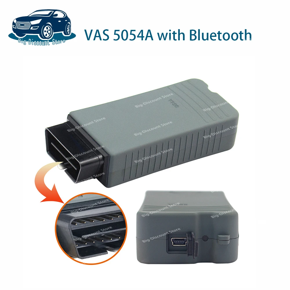 2024 Original full chip OKI VAS 50-54A V7.2.1 With Bluetooth Blue Lamp 5054 BT BAMB230 OBDII Car Diagnostic Tool win10