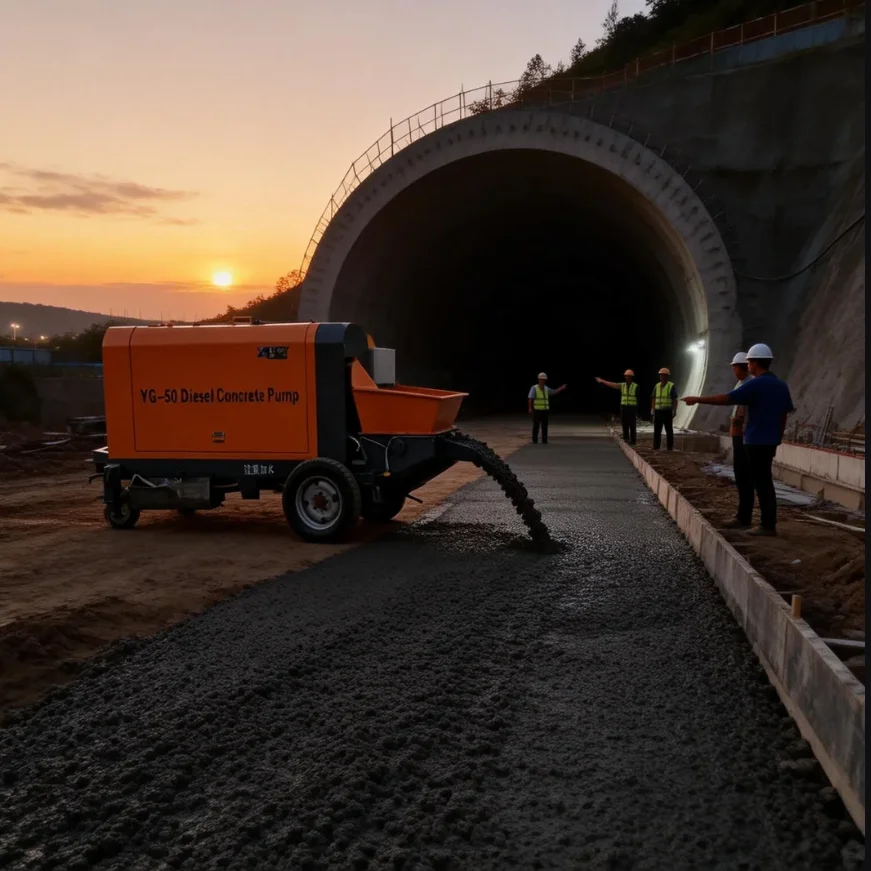 Concrete Pump Construction Shotcrete Equipment Smooth Continuous Operation Easy Maintenance Long Service Life