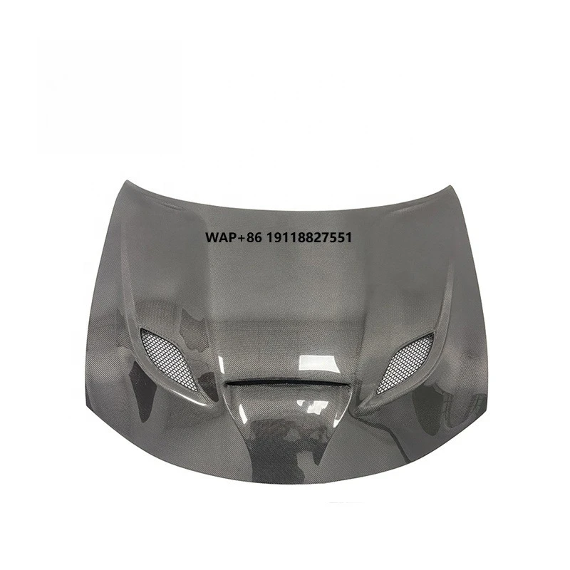 

Hellcat Style Carbon Fiber Hood Bonnet with Vents for Dodge Charger 2016 Plus
