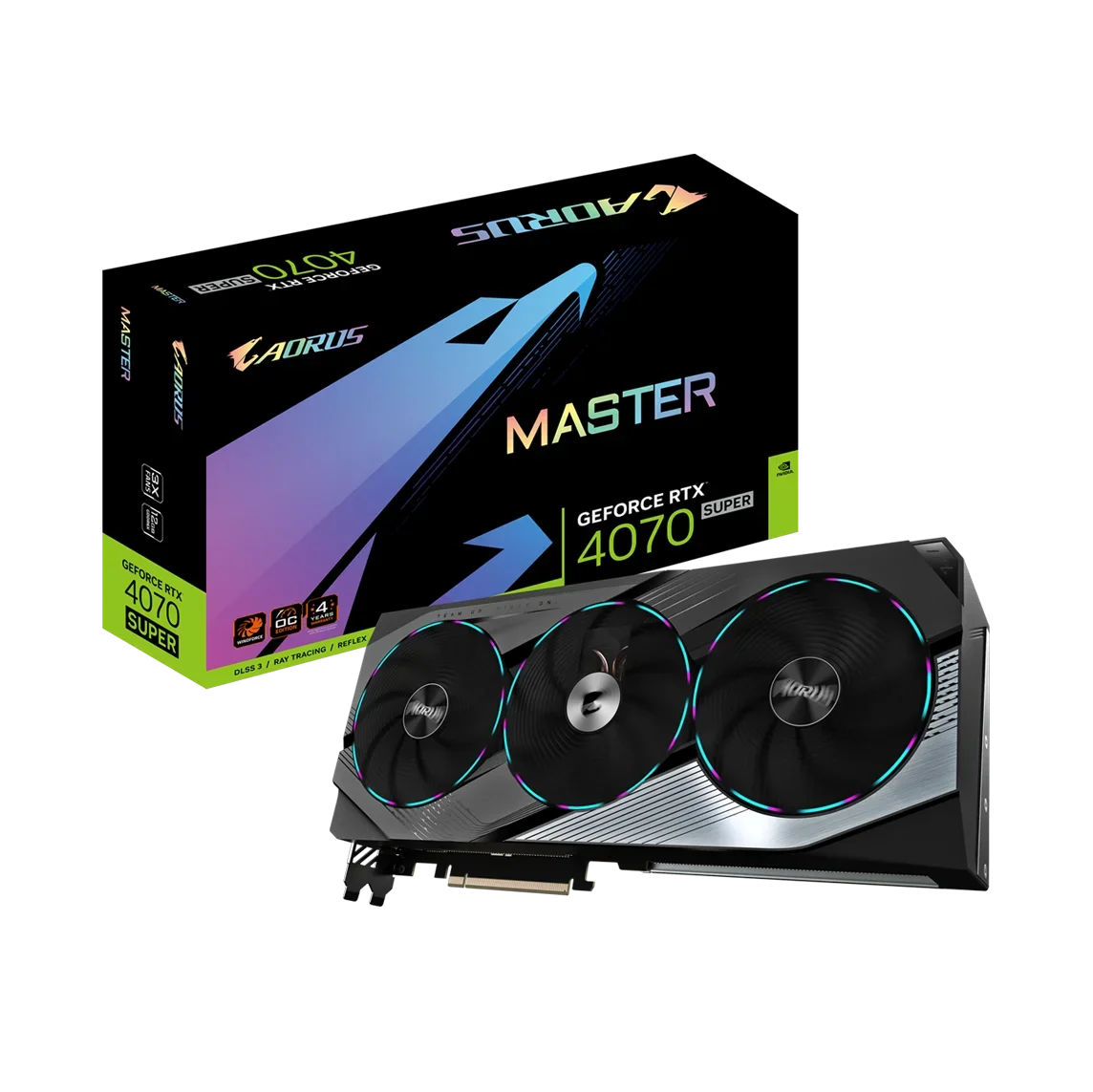 

2024 New AORUS RTX 4070 SUPER MASTER 12G Gaming Video Cards Gaming GPU RTX 4070 Super