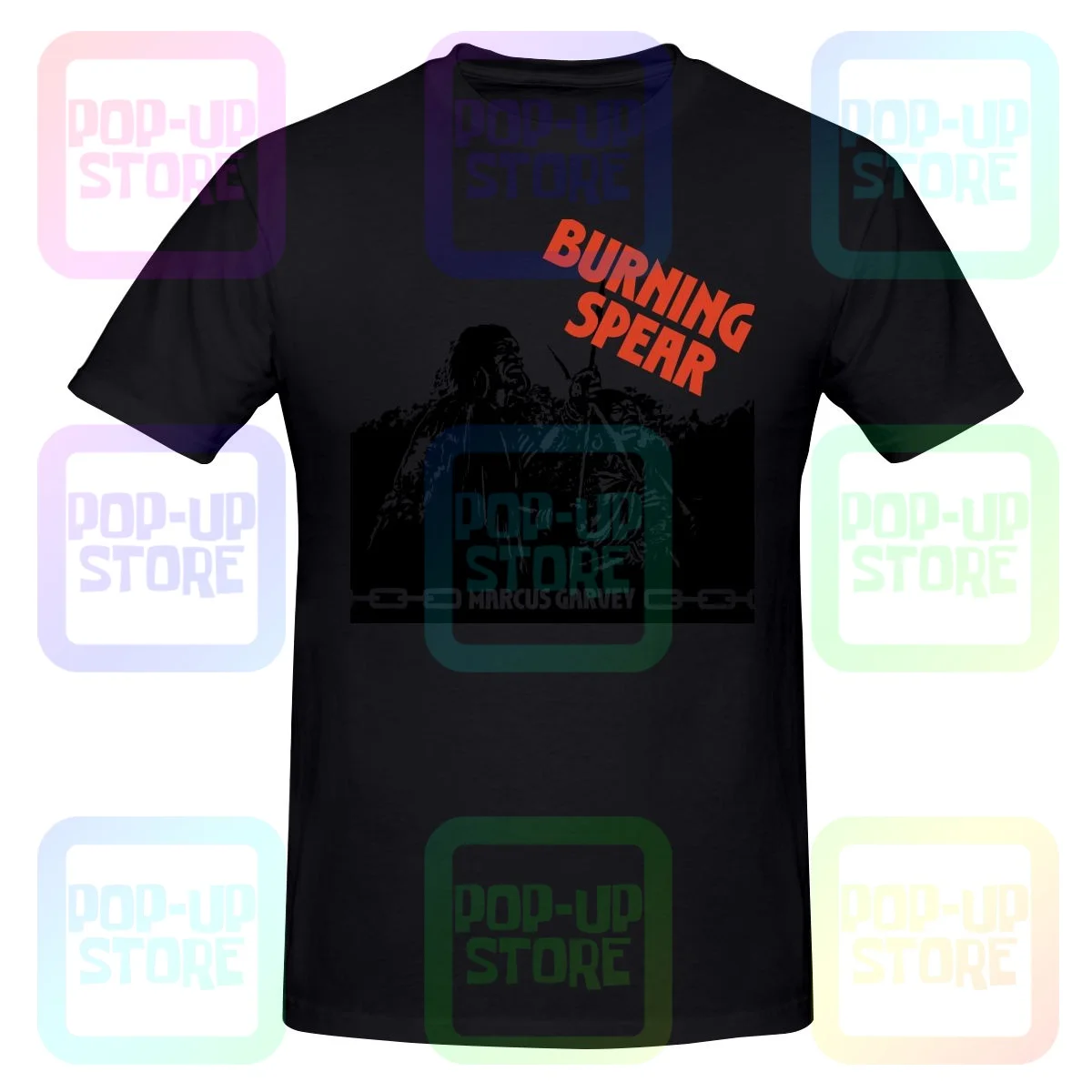 Burning Spear-Dub Reggae-Marcus Garvey-Roots Rasta Shirt T-shirt Tee Soft Funny Splicing High Quality