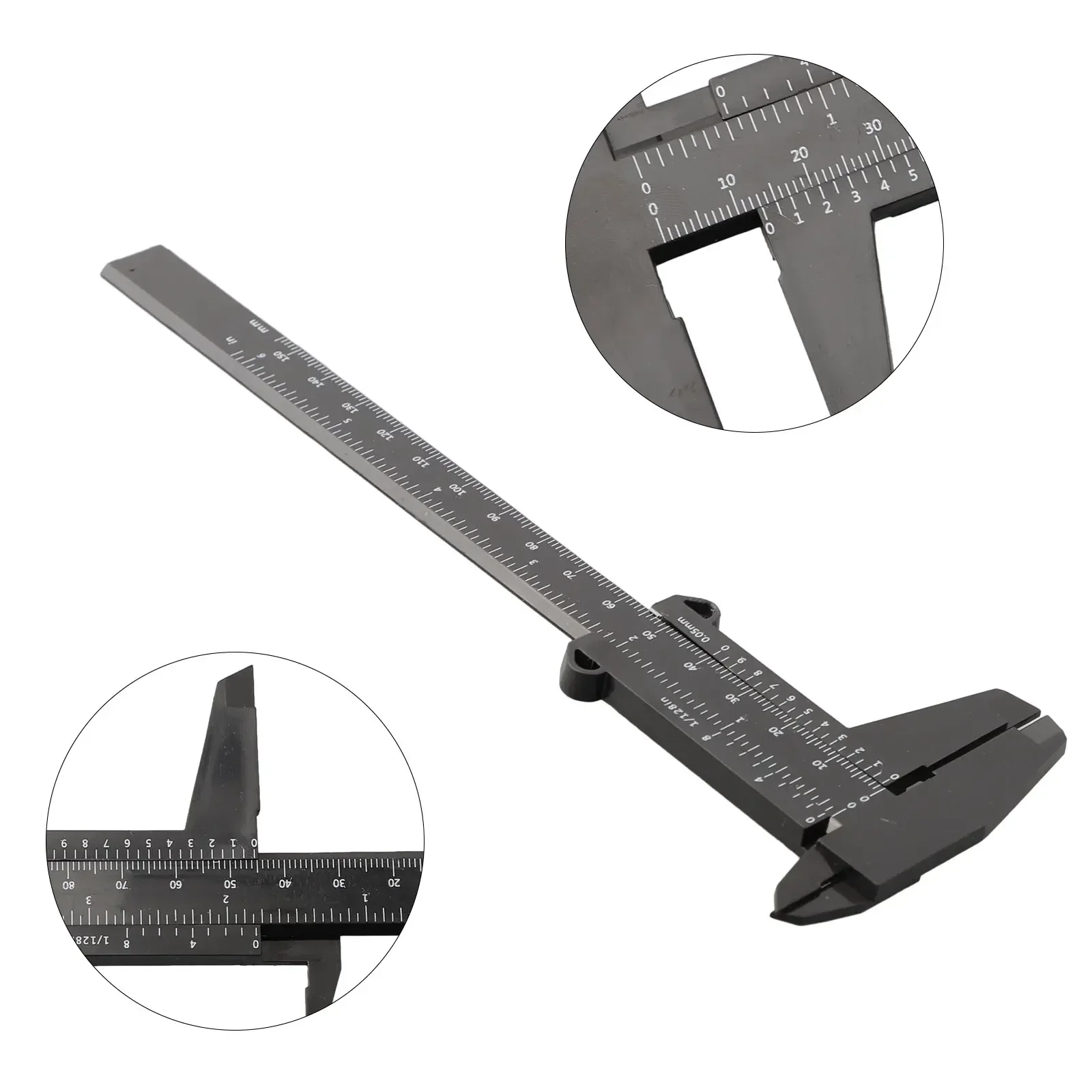 Calipers Vernier Calipers Measuring Tool Scale School Plastic Ruler 0-150mm Depth Double Height Jewelry Measurement