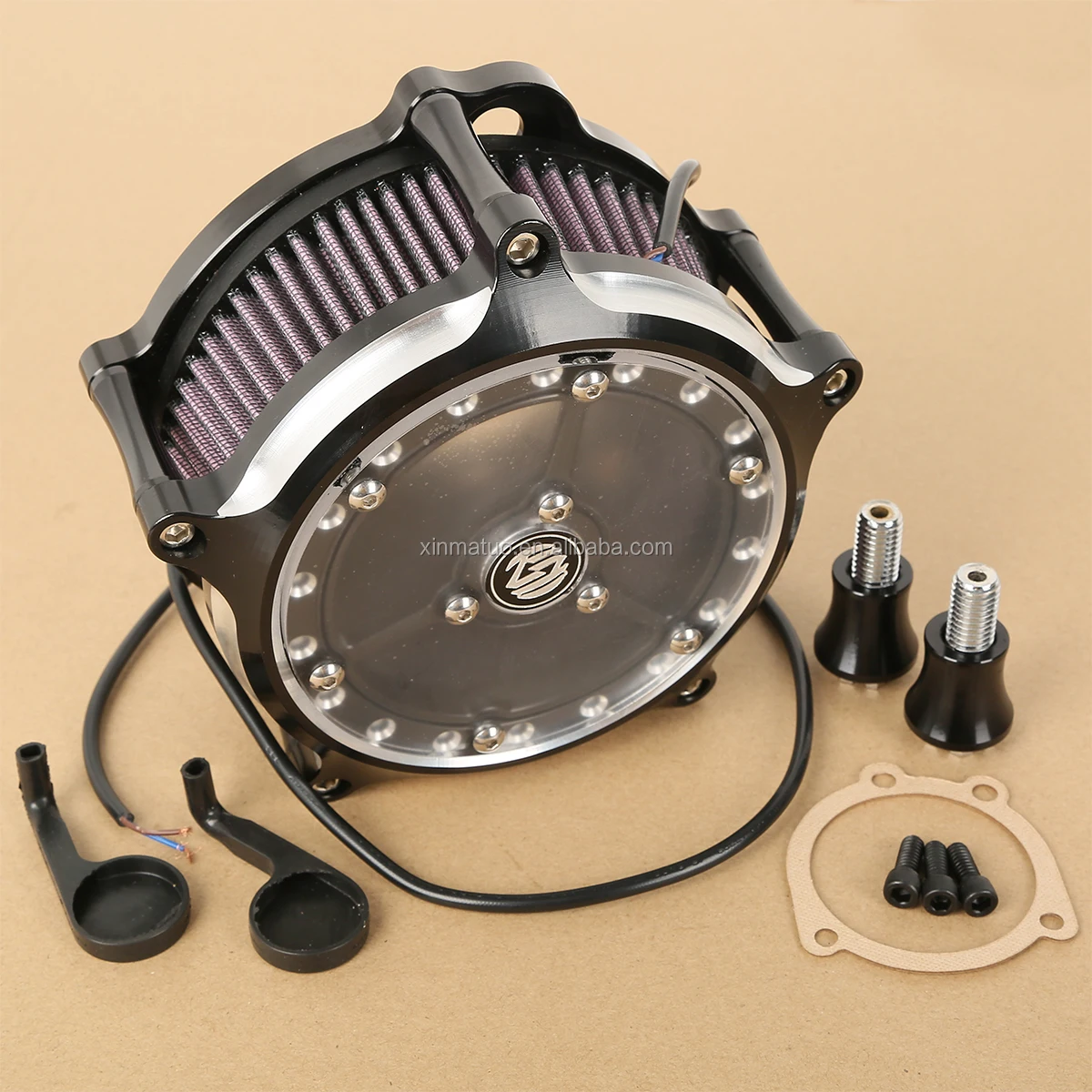 XINMATUO XF2906351 LED Air Cleaner Intake Filter for Harley Dason Sportster XL 1200 883 48 72