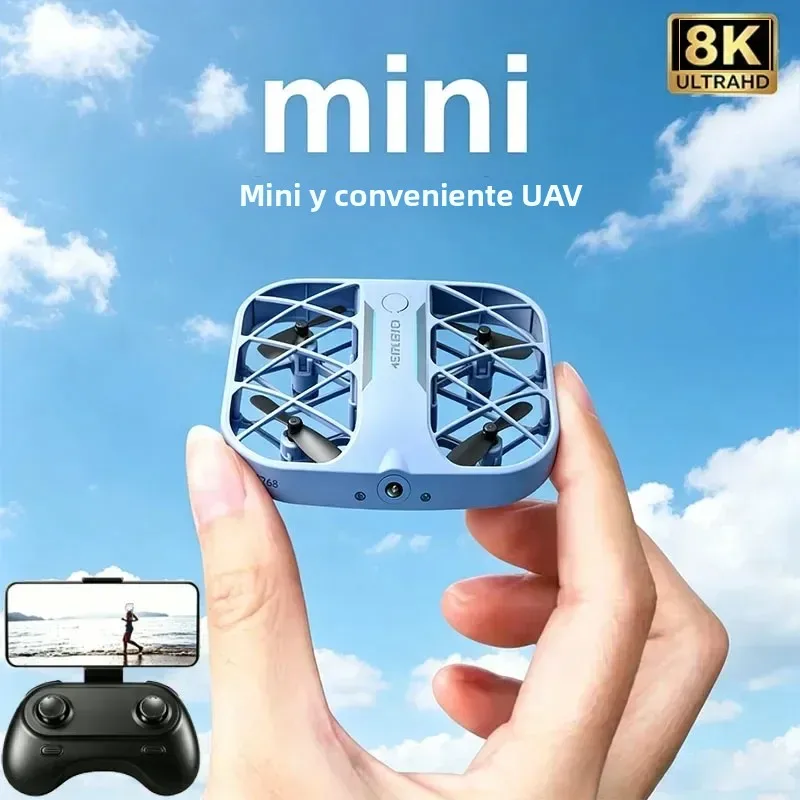 Mini Dron RC JJRC H107 2026 con GPS, 8K Profesional HD 360 °   Dron Cuadricóptero Plegable con Cámaras Duales, 5G WIFI, Evitación de Obstáculos, Juguete para Niños