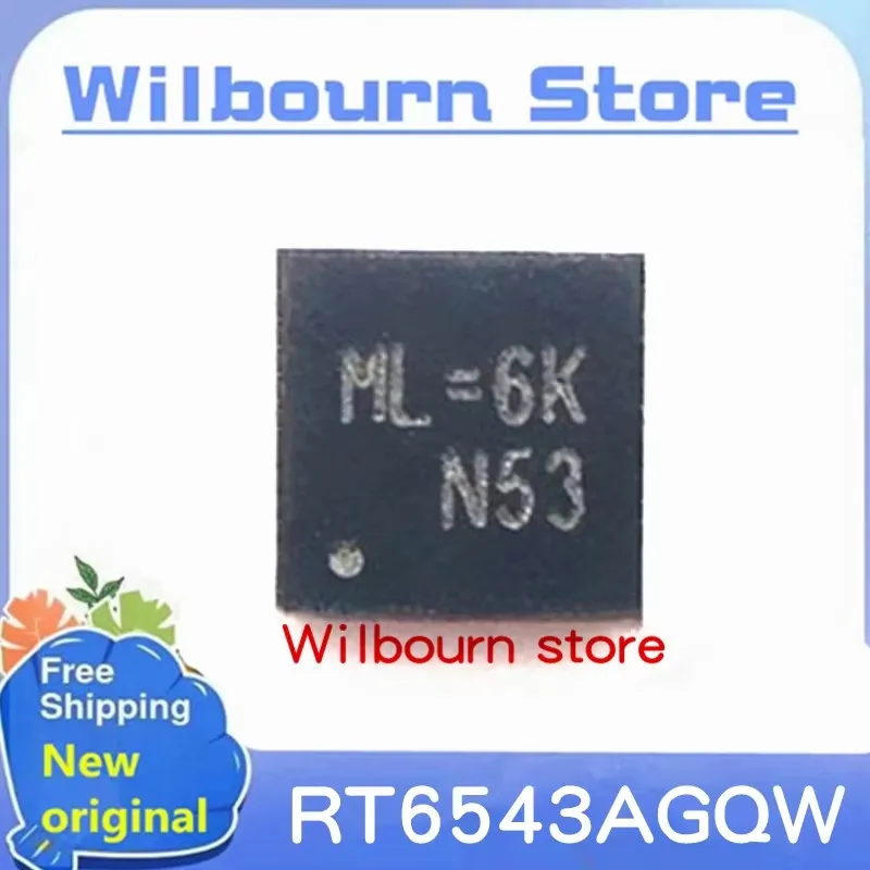 

(5piece) RT6543AGQW RT6543A ML=4L ML=** QFN-20 New original stock