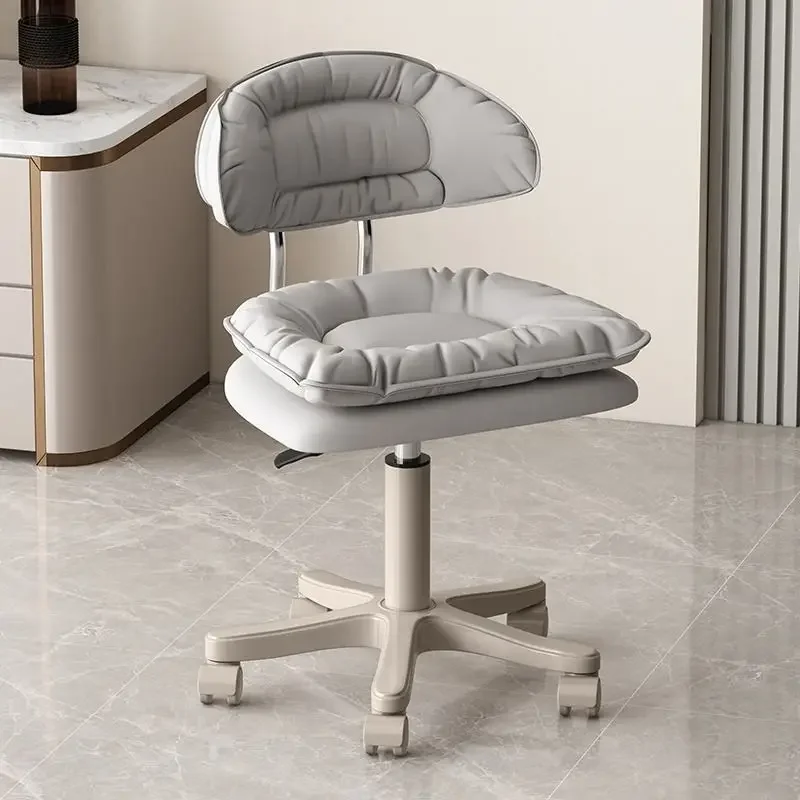 Beauty Computer Chair Lifting Backrest Rotating Learning Chairs Makeup Stool Desk Office Chair Sofa Barbering Accessories 바퀴의자