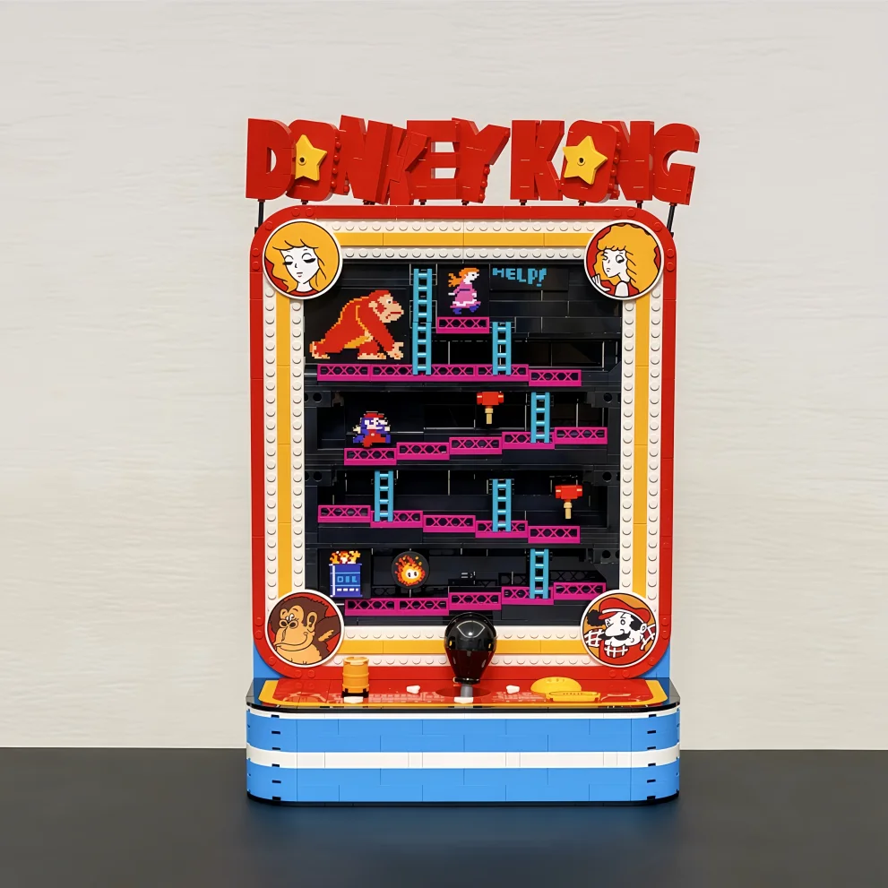 Image of 2026 Neue Heiße Spielzeuge 1371 Teile Spiele Retro-Spielkonsole Tischspiele Labyrinth Arcade Baustein-Puzzle-Modell Geburtstagsgeschenk Ornament