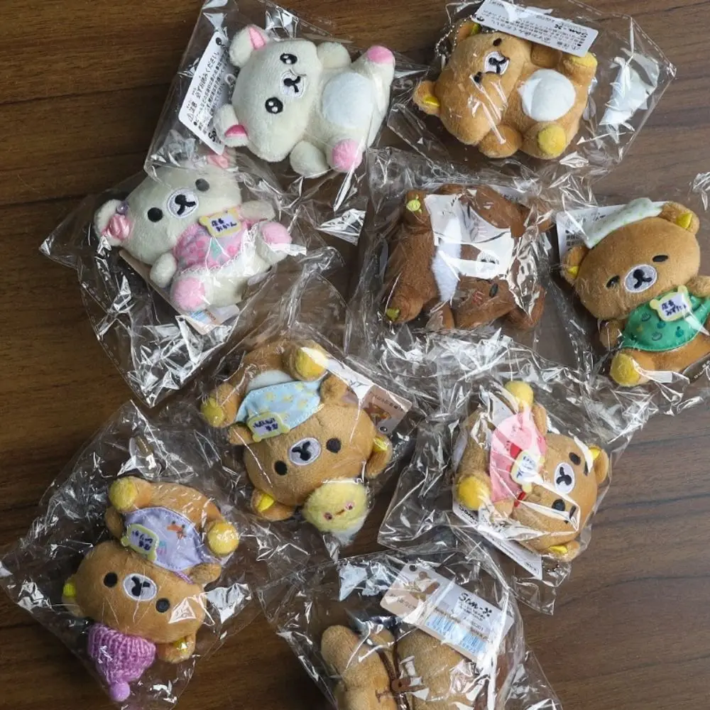 

New 20th Anniversary Limited Series Rilakkuma Plush Toy Cute Cartoon Keychain Mini Gift Toy