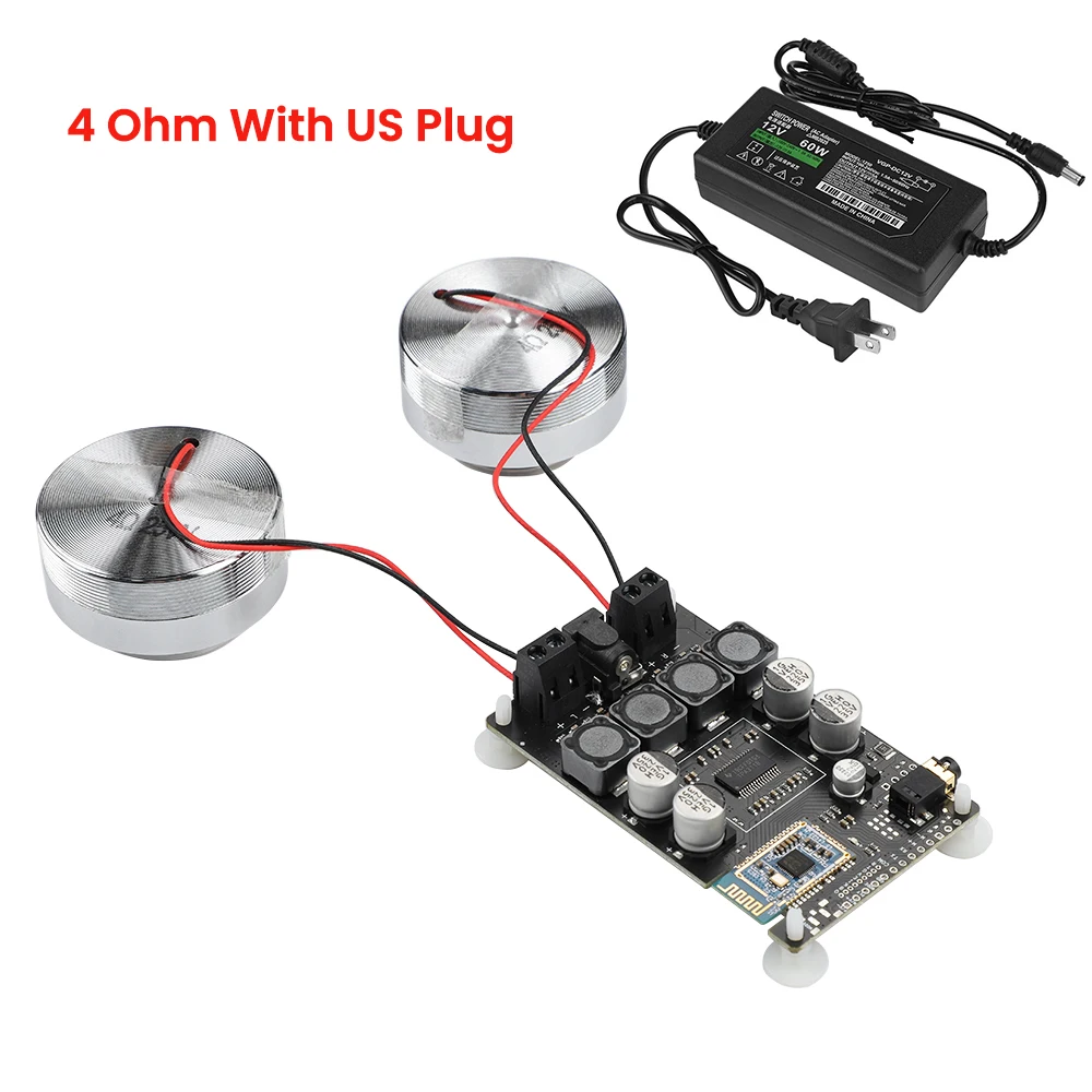 AIYIMA 2 Zoll Audio Tragbarer 25 W Resonanz-Vibrationslautsprecher TPA3118 Bluetooth 5.0 Verstärker Sound Neodym Altavoz DC 12 V 5 A 4