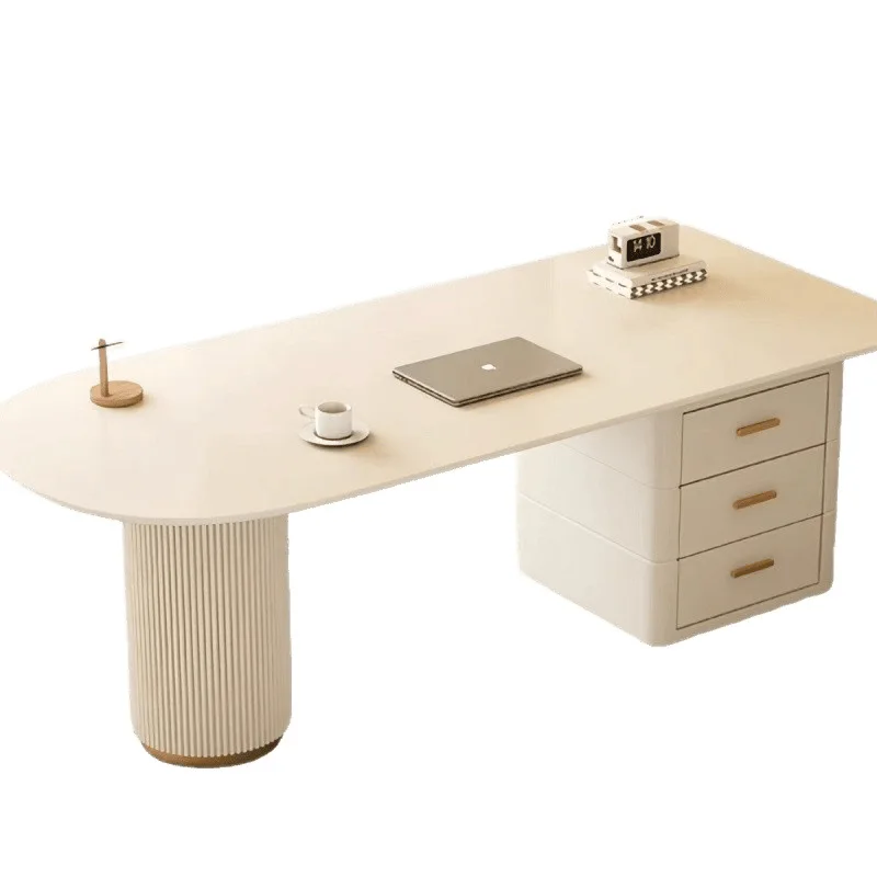 

Desk light luxury modern simple rock slab computer table household beauty salon room medical beauty consultation