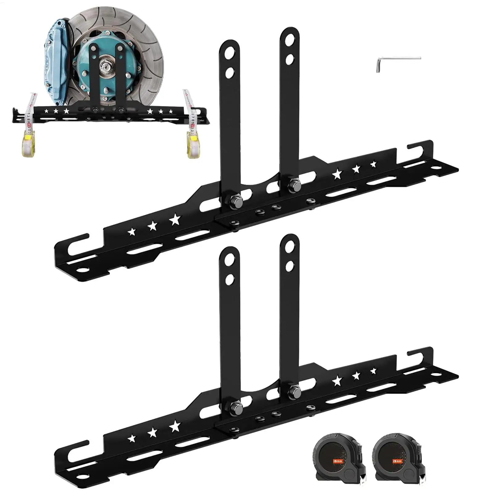 Wheel Alignment Tool Camber Caster Gauge Heavy Duty Portable with Tape Measure Front End Balancing for Car SUV Truck Garage