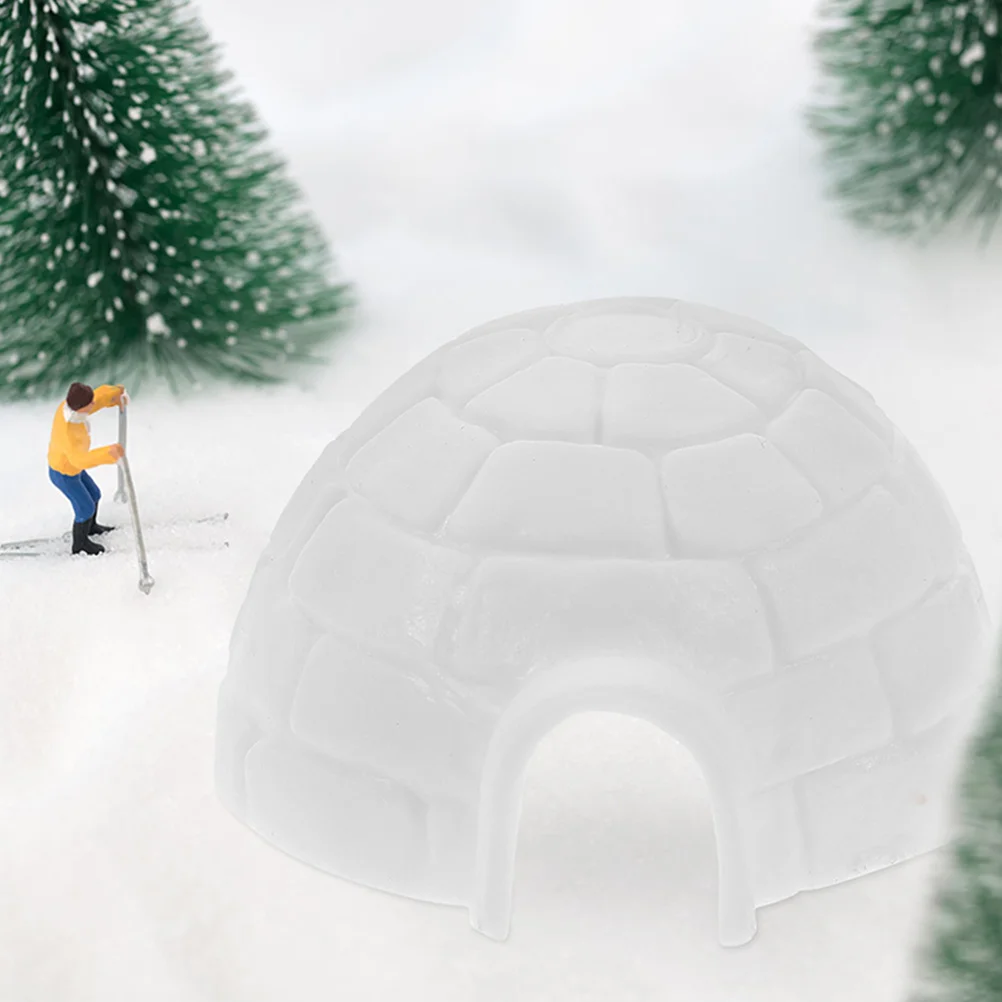 Igloo Model Figurine Statue Figurines for Toddlers Decoration Decorations The Home Toy